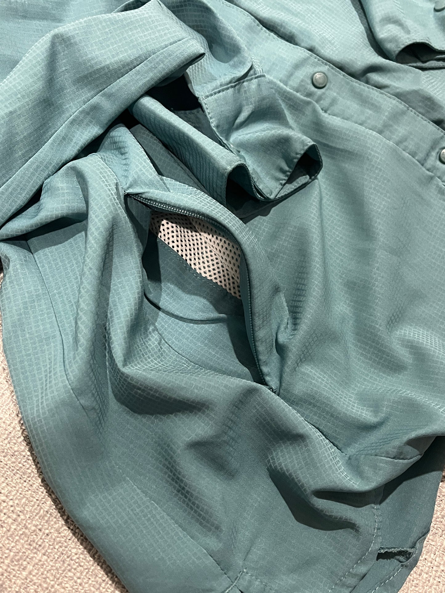 Columbia PFG Omni-Shade Womens Fishing Shirt Teal Long Sleeve XL Ventilated