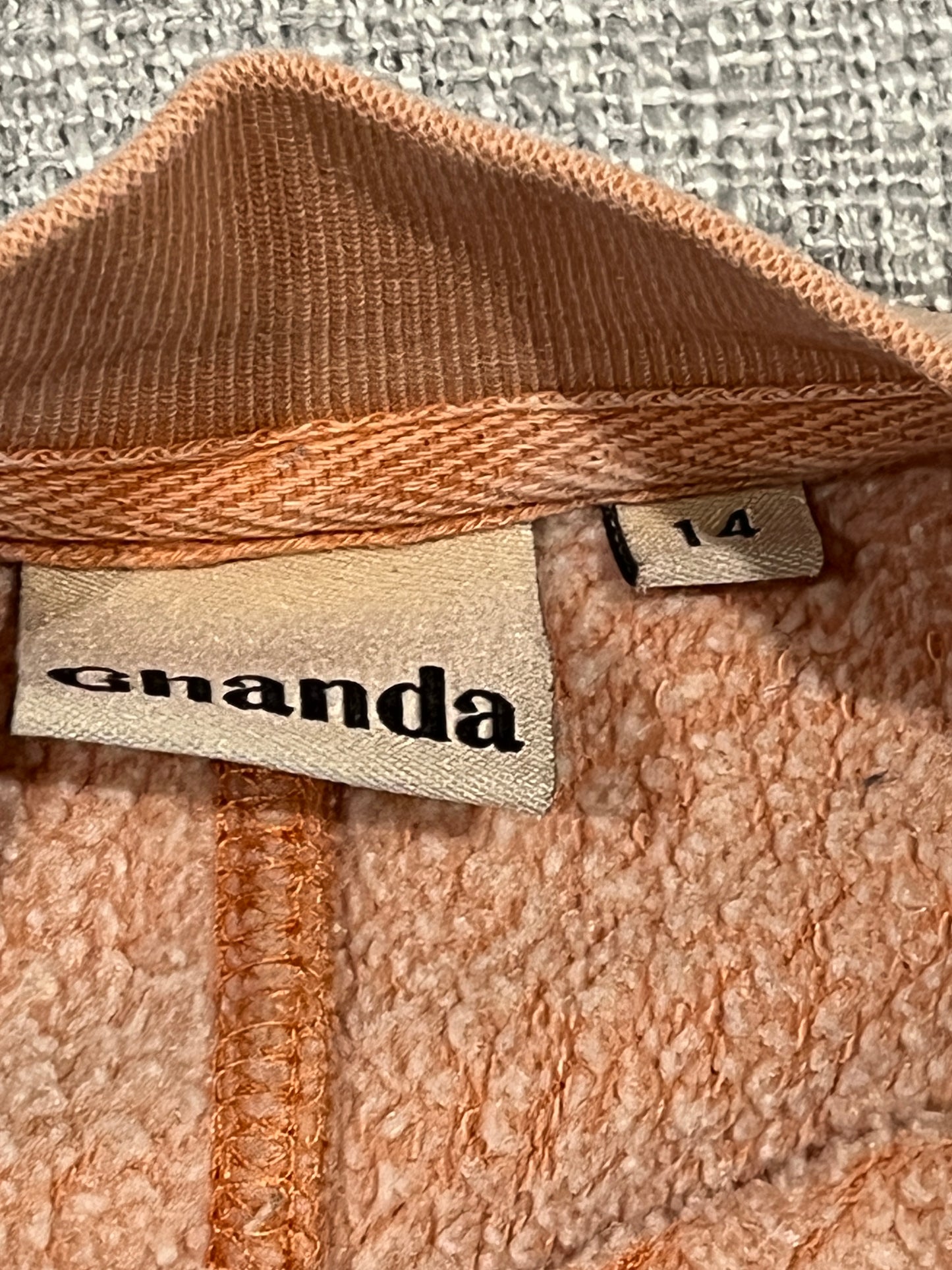Ghanda Women’s Burnt Orange Sweater size 14