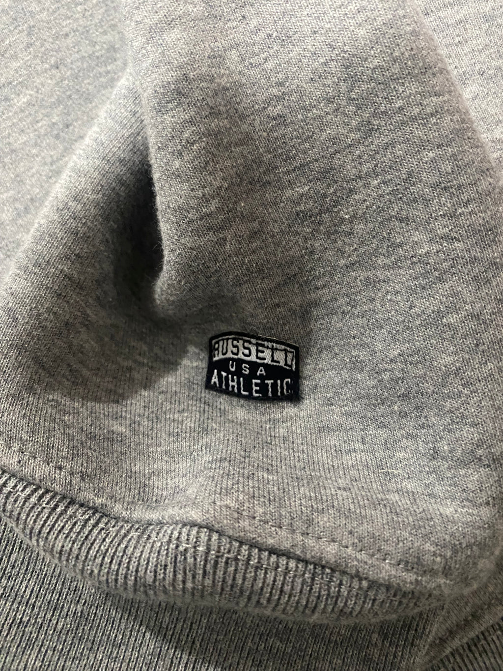 Russell Athletic Grey Fleece Crewneck Sweater