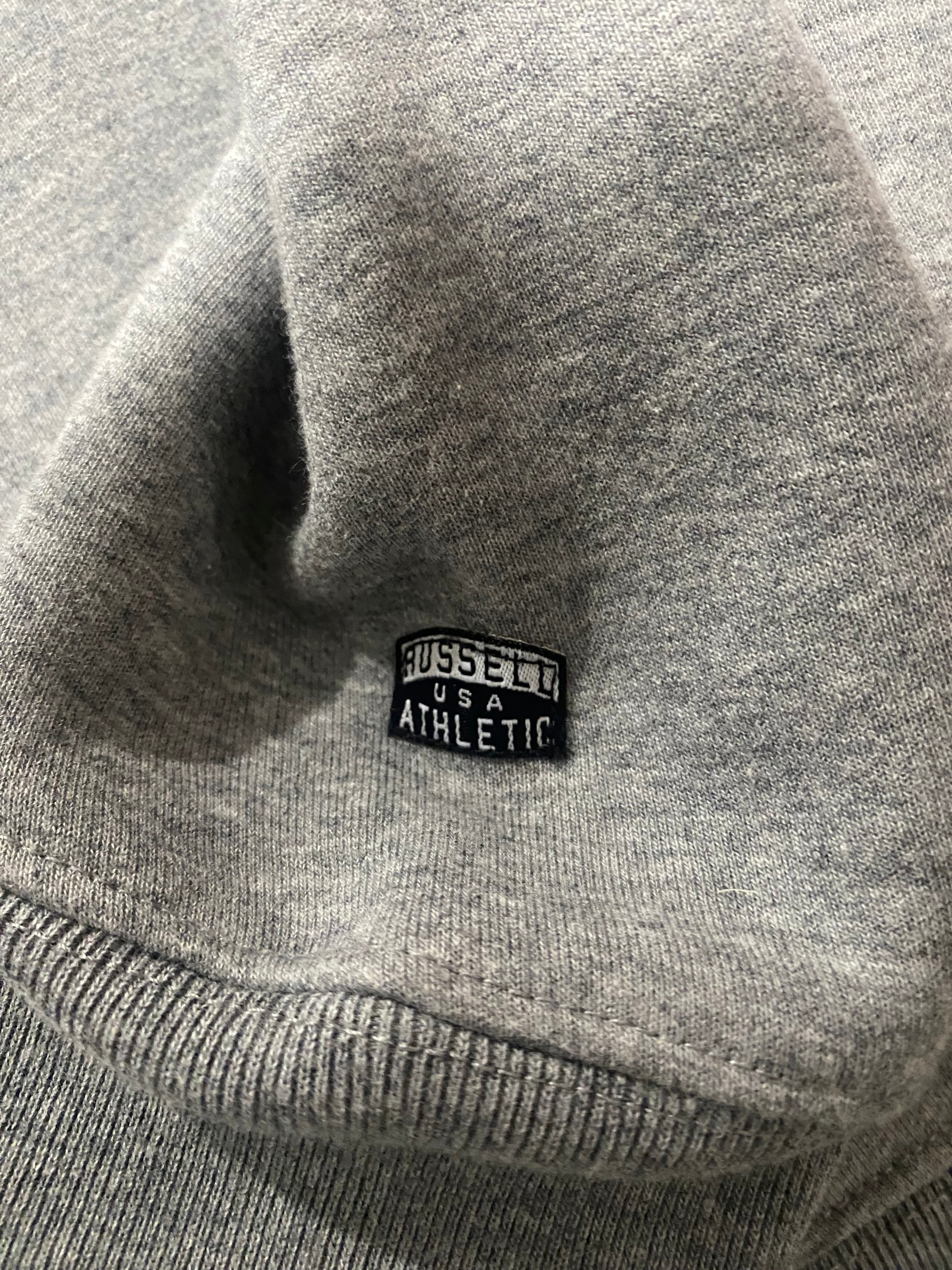 Russell Athletic Grey Fleece Crewneck Sweater