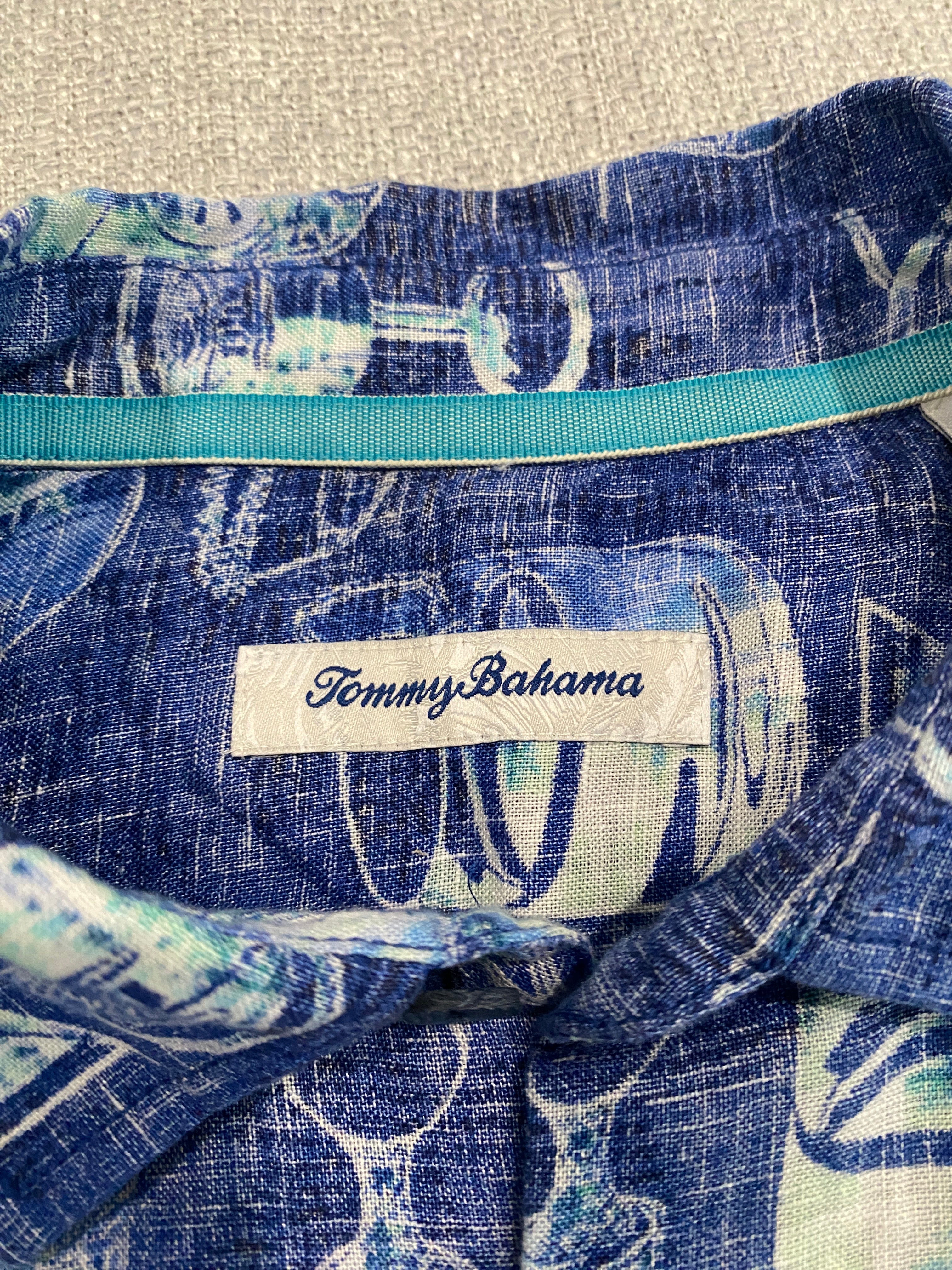 Tommy Bahama Linen Cocktail Print S/S Shirt