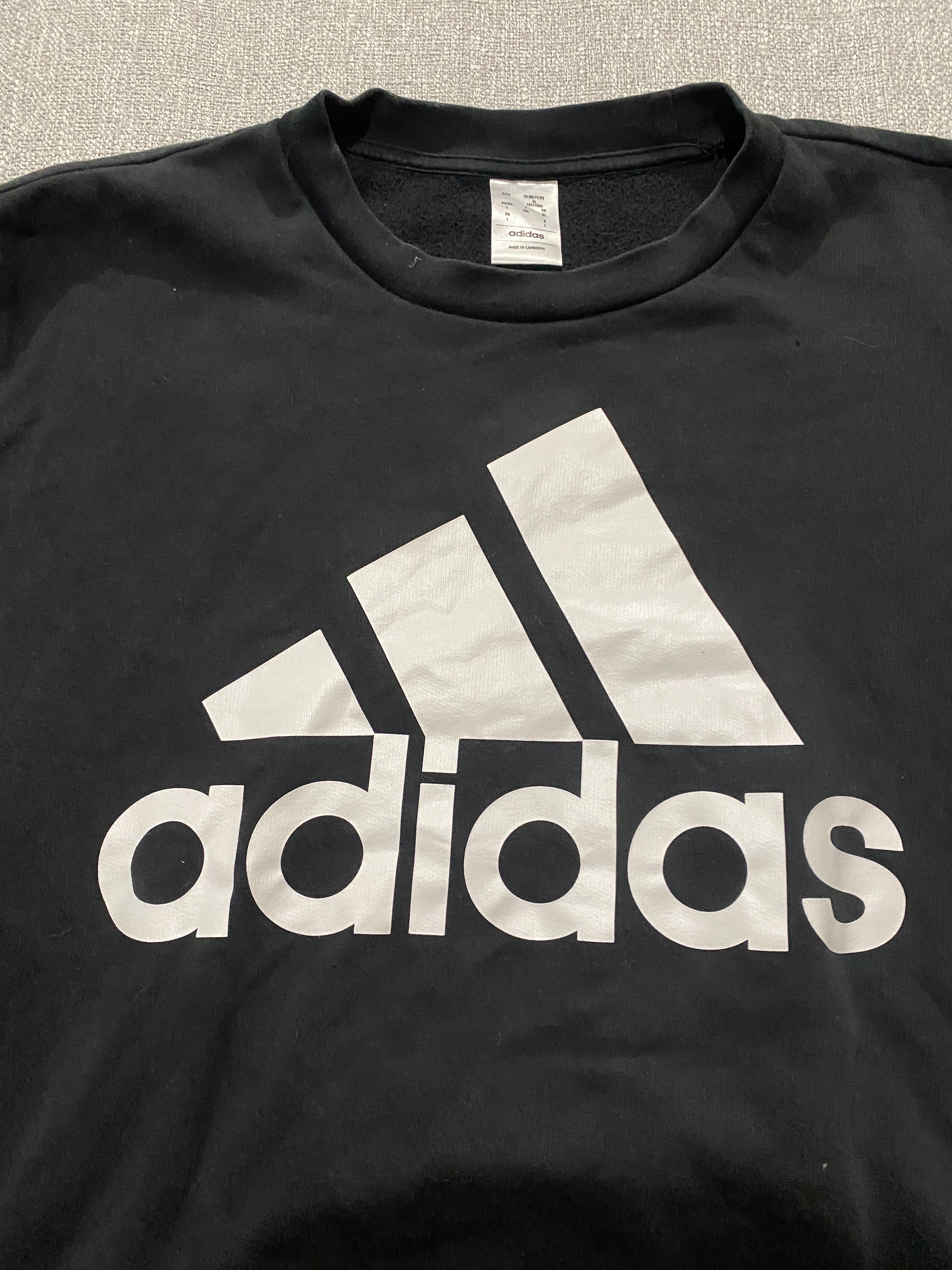 Adidas Logo Black Sweater
