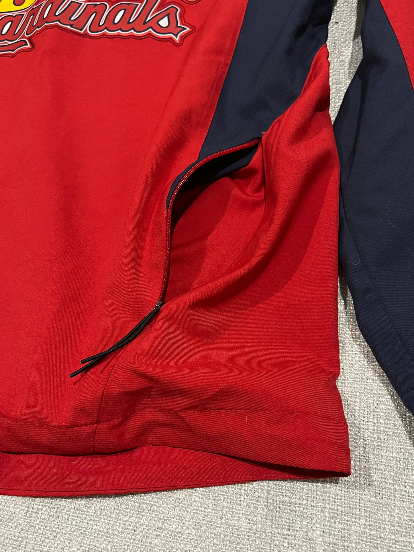 Nike St Louis Cardinals MLB Pullover Jacket Windbreaker Red Mens Medium