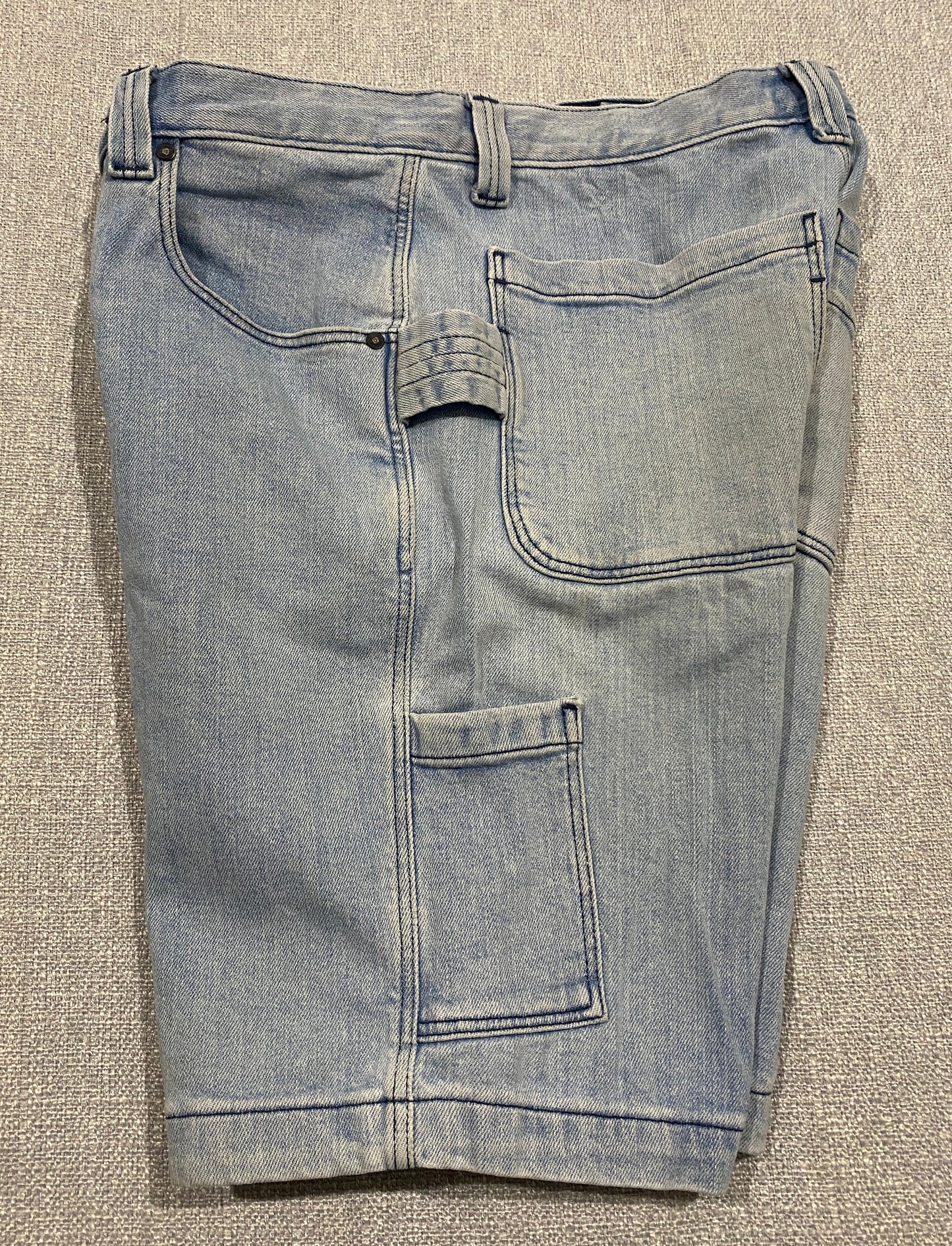 Billabong Carpenter Denim Shorts Men’s Size 30 Light Blue Stretch Workwear