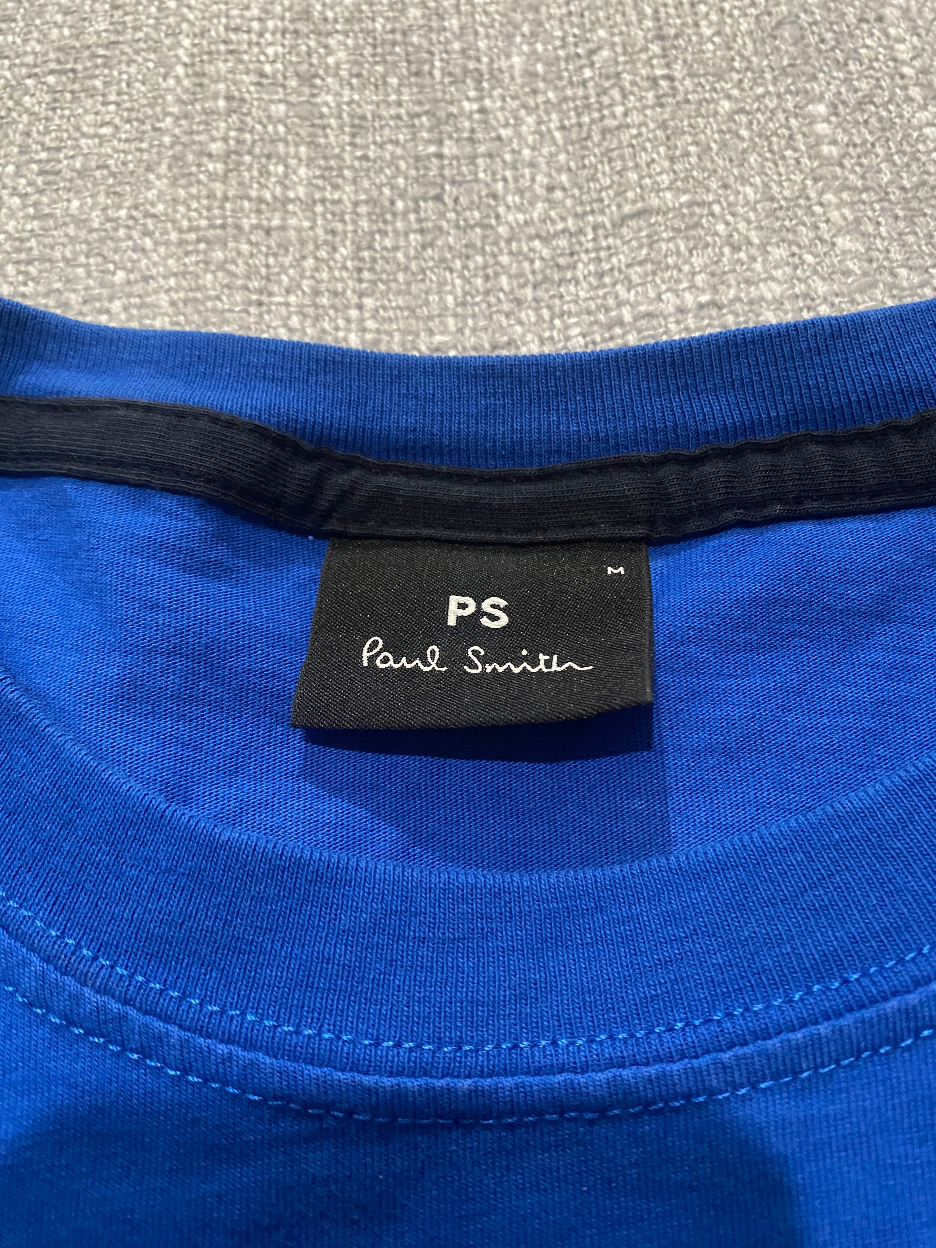 Paul Smith Blue Organic Cotton Tee