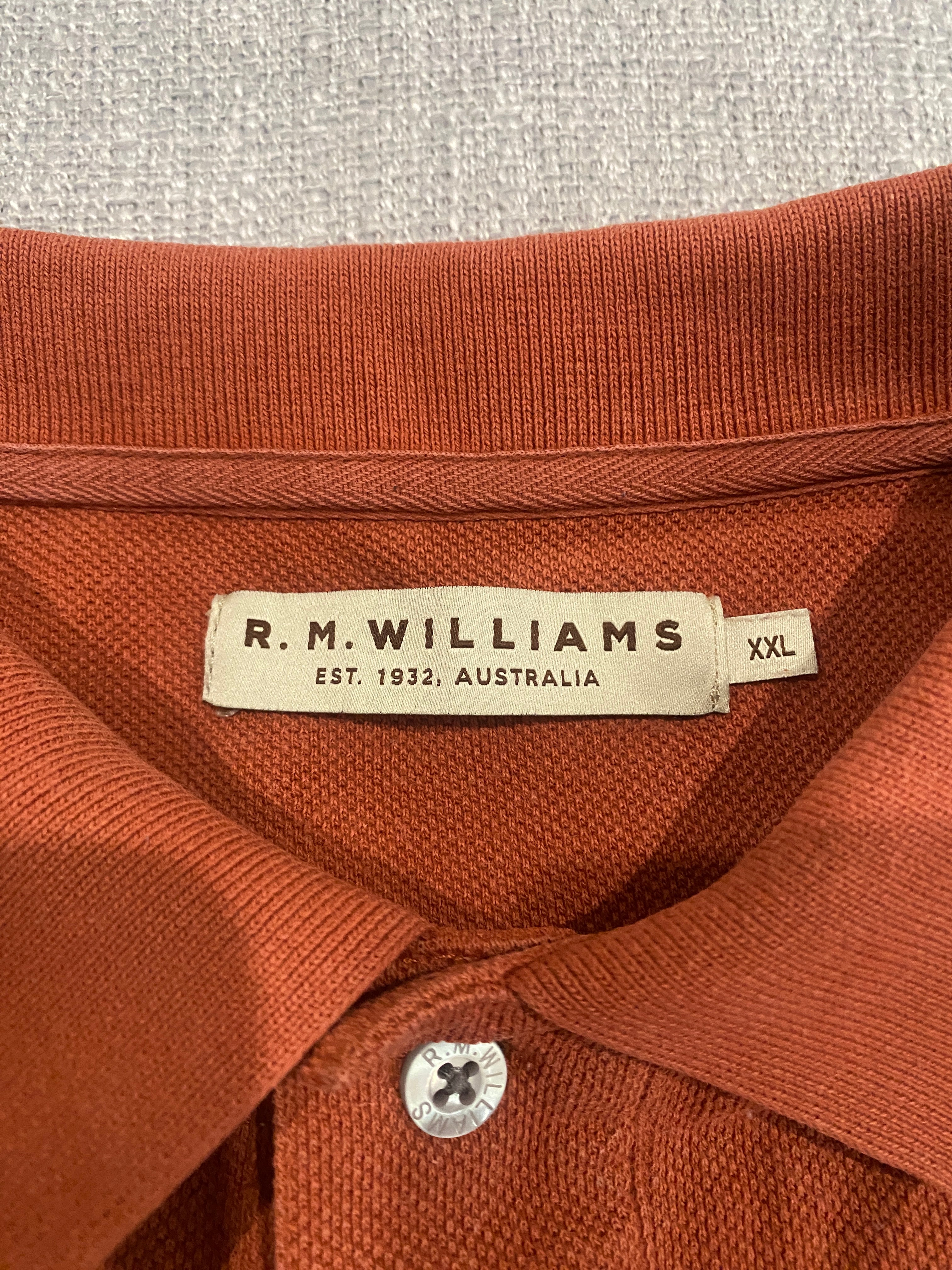 R.M Williams Rust Polo