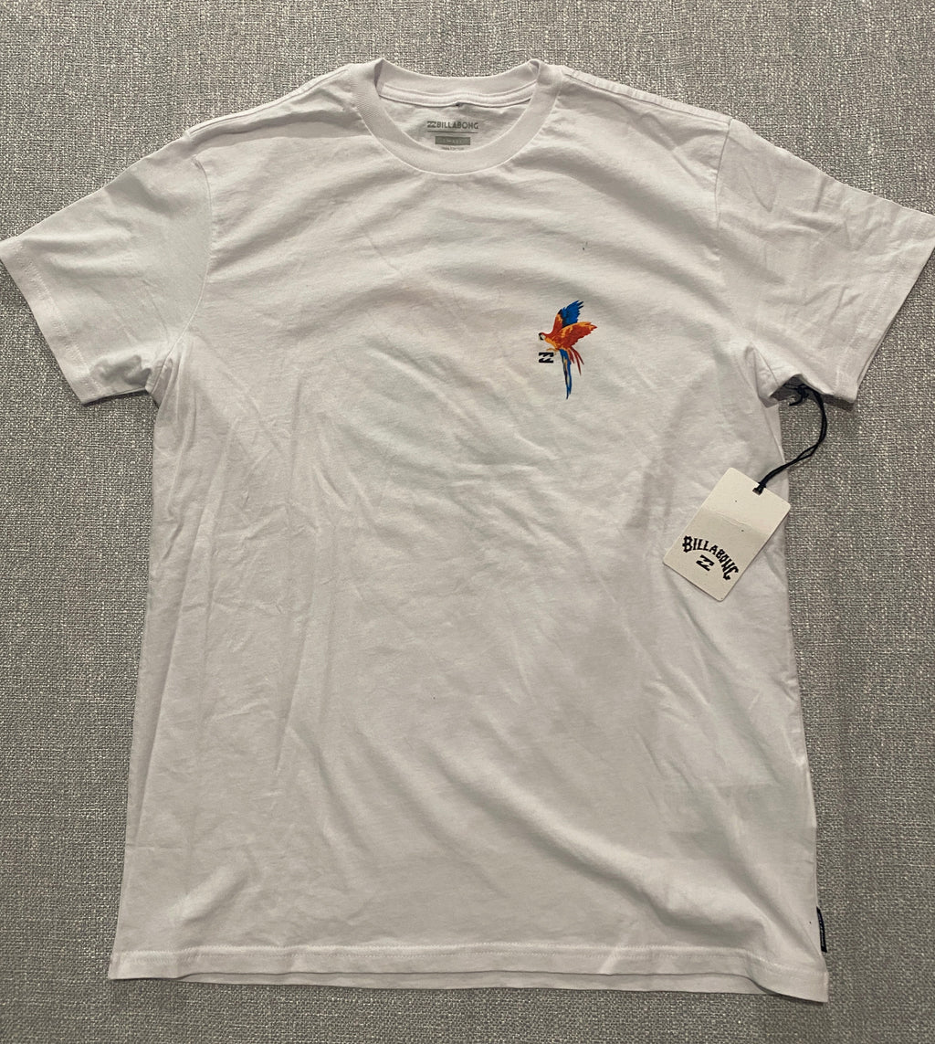 Billabong BNWT Parrot Australia Design White Tee