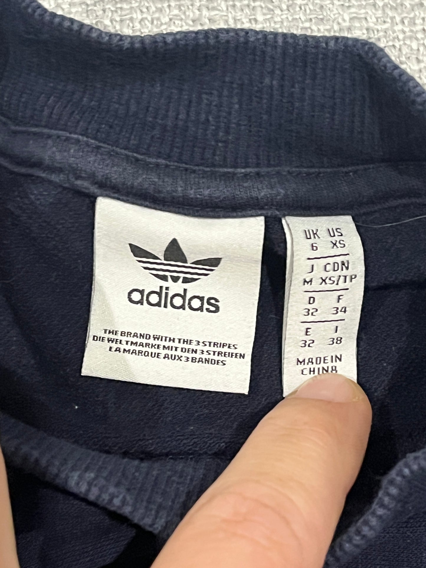Adidas Originals men’s navy crew XS - fair condition