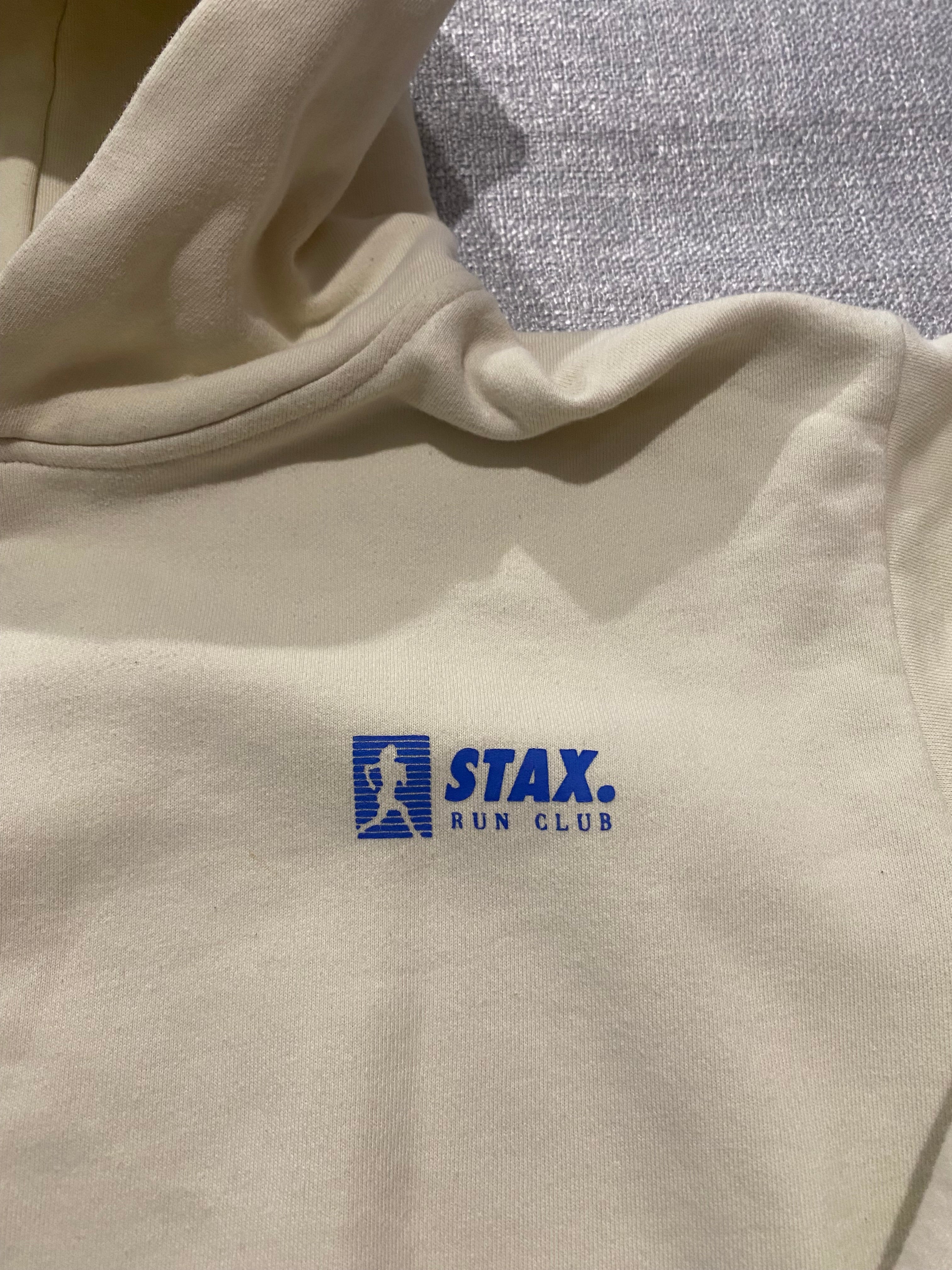 Stax Run Club Hoodie in Cream