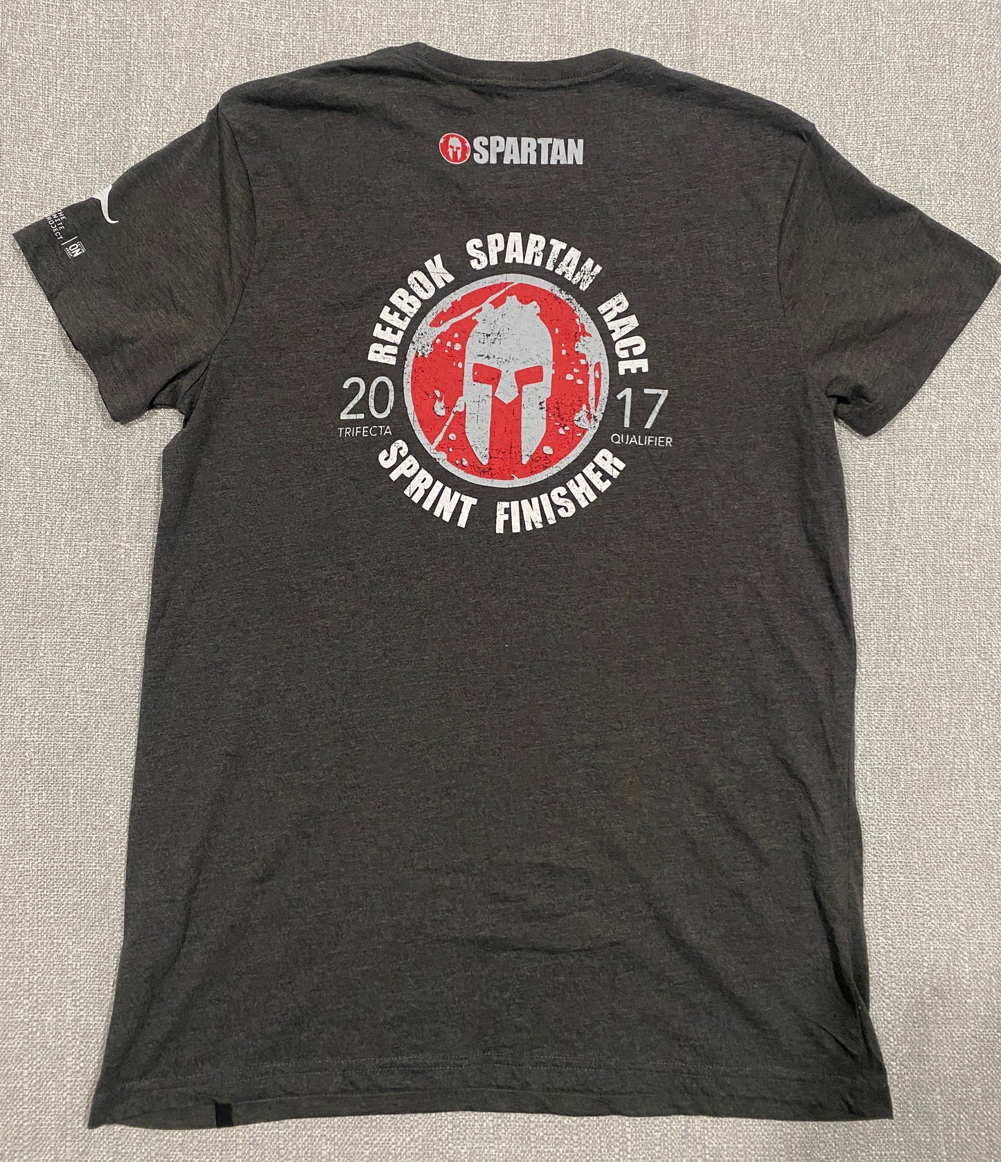 Reebok Spartan Race Sprint Finisher 2017 Graphic T-Shirt Men’s Large Grey