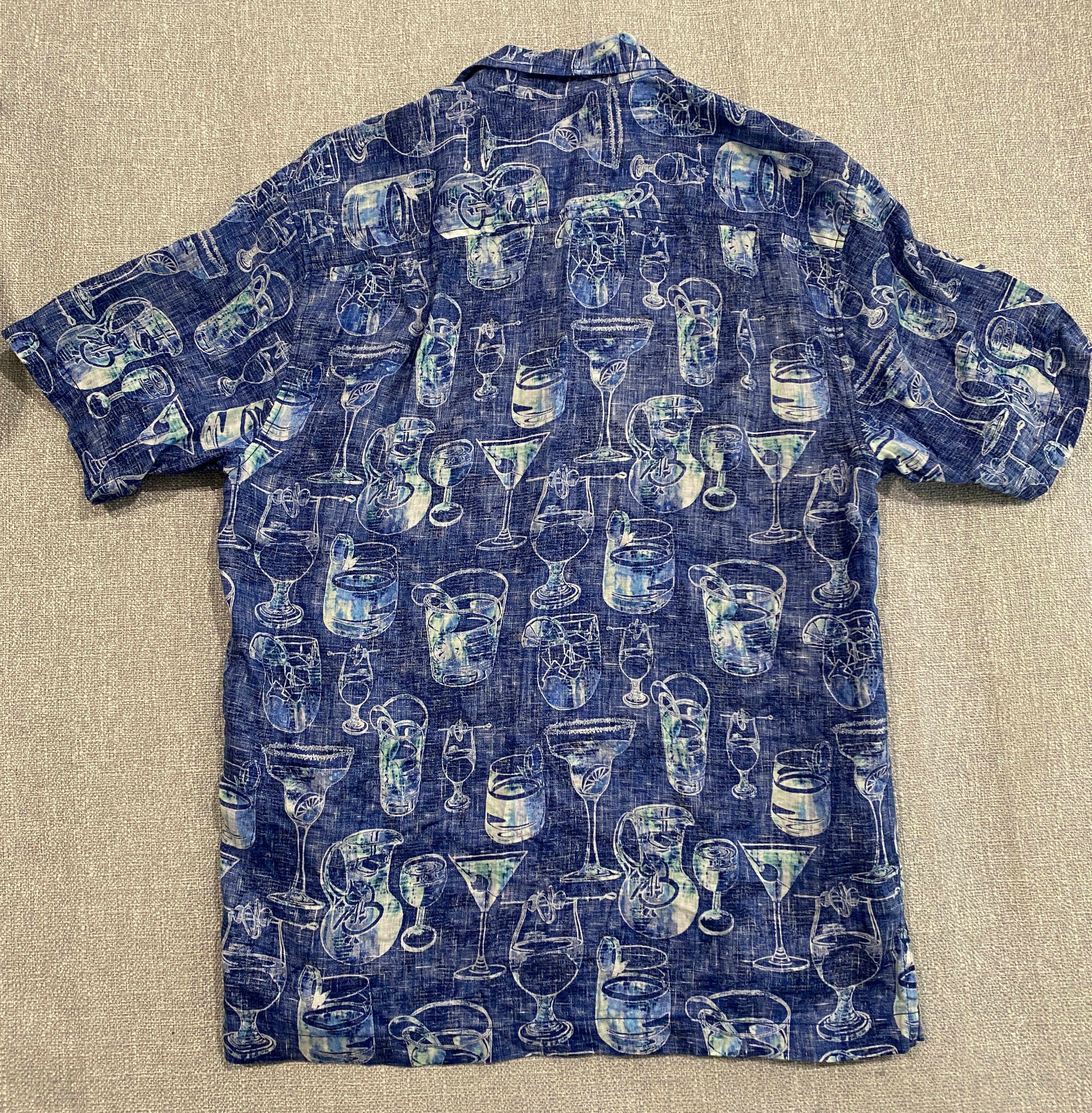 Tommy Bahama Linen Cocktail Print S/S Shirt