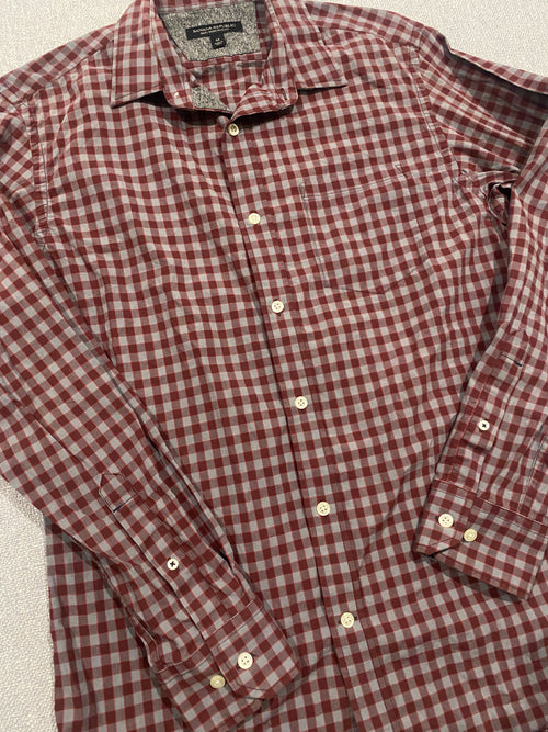 Banana Republic Soft Wash Slim Fit Checkered Shirt