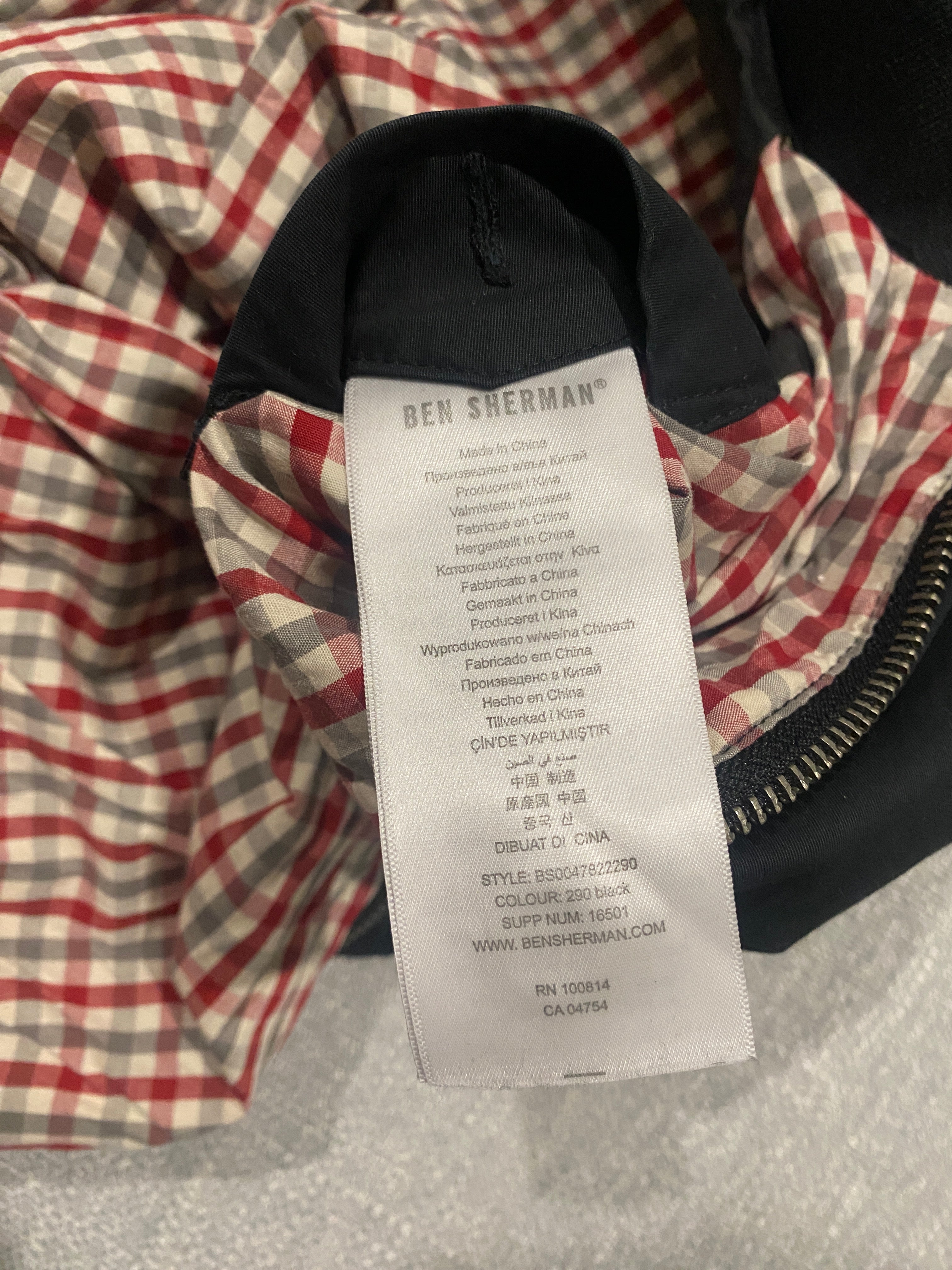 Ben Sherman Original Black Jacket