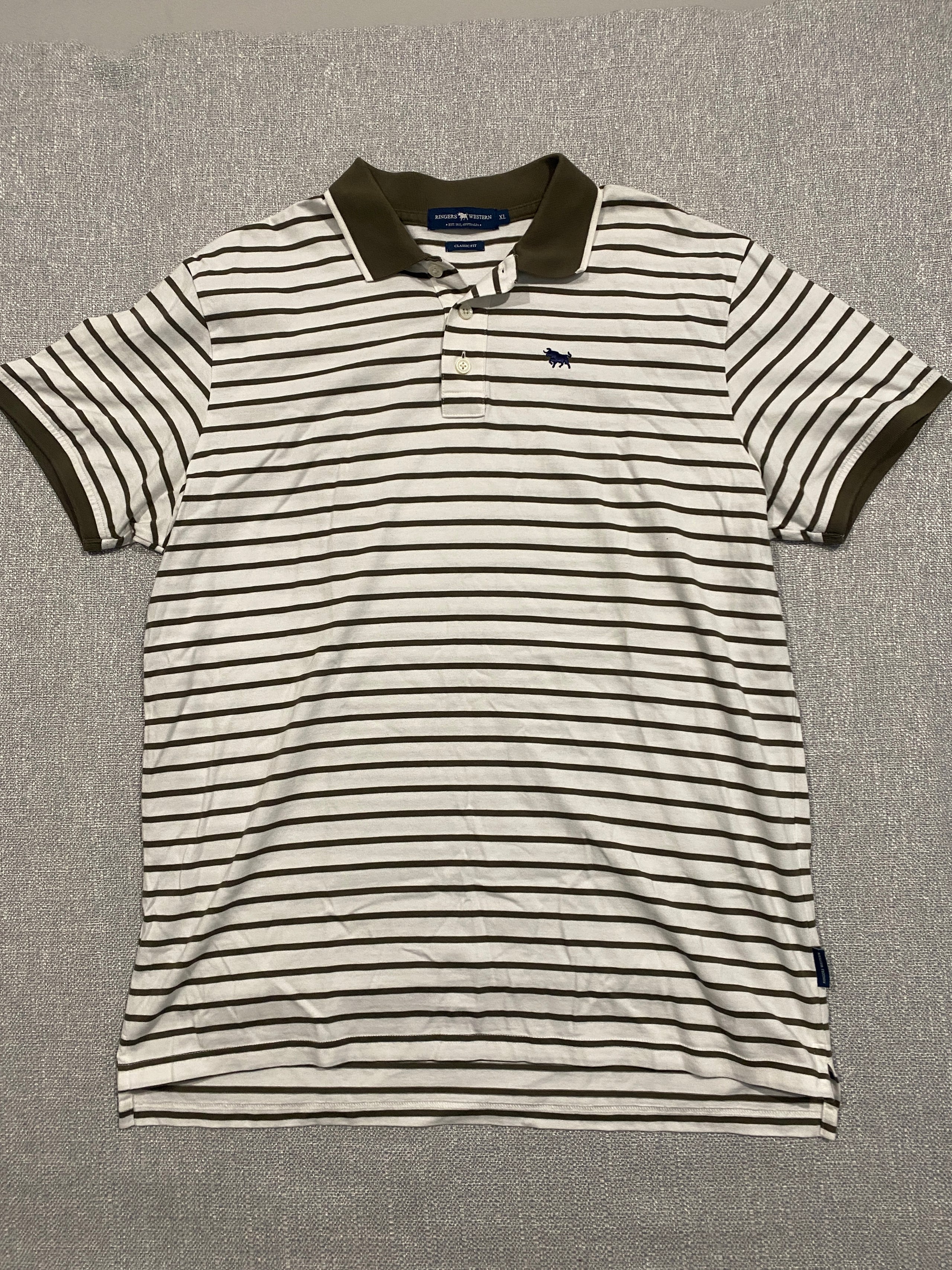Ringers Western Classic Fit Striped Polo Shirt