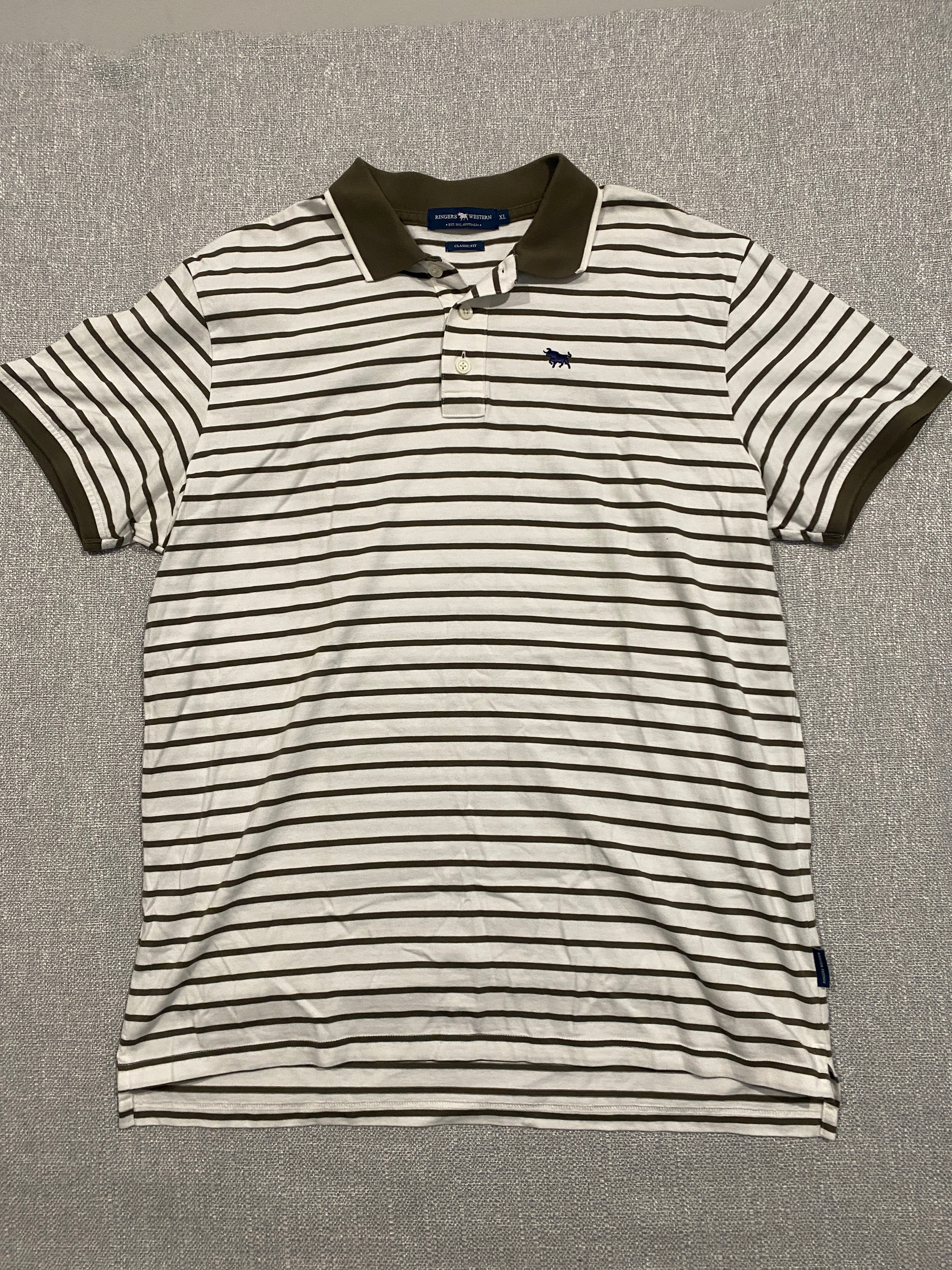 Ringers Western Classic Fit Striped Polo Shirt