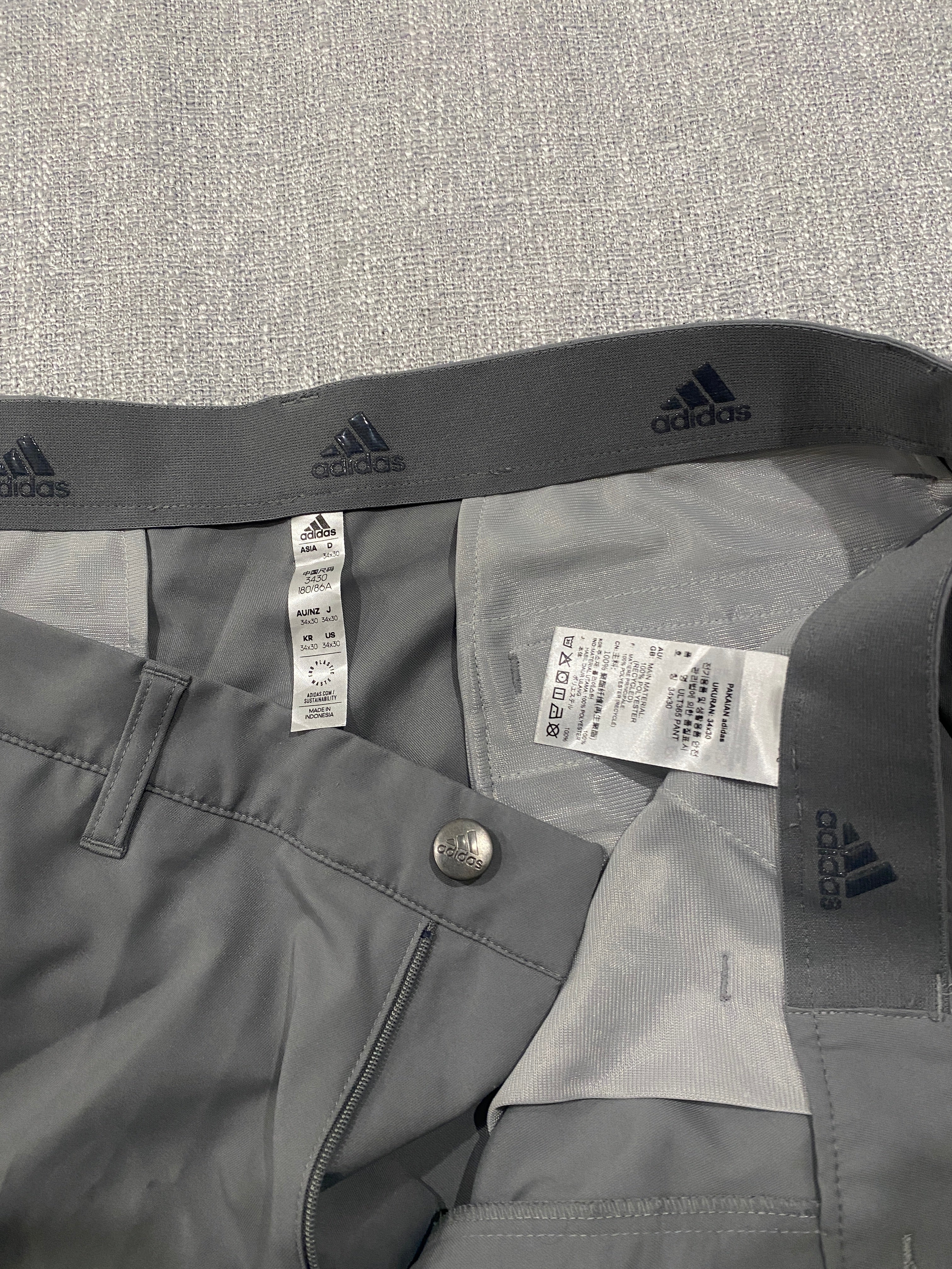 Adidas Men's Gray Performance Golf Pants