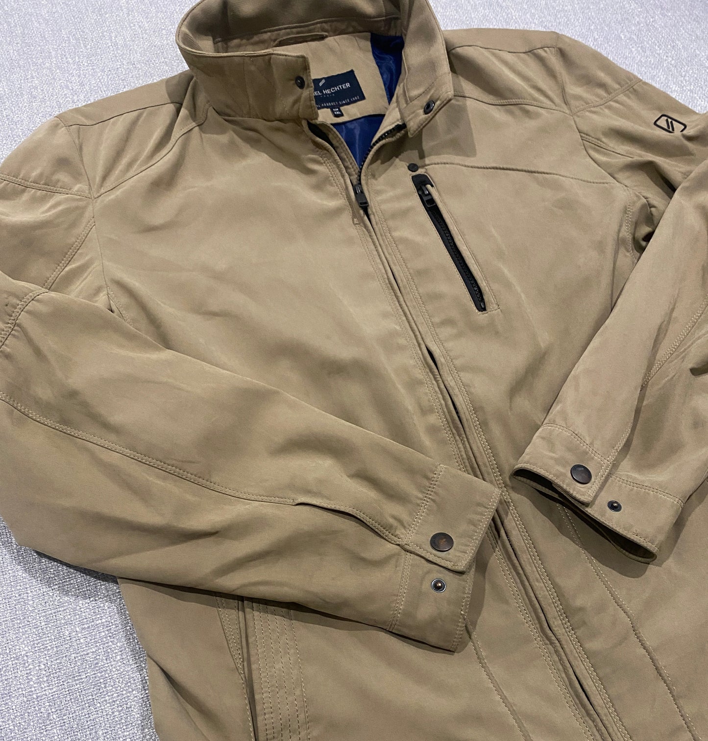 Daniel Hechter Men’s Jacket Beige/Tan Full Zip Coat XXL