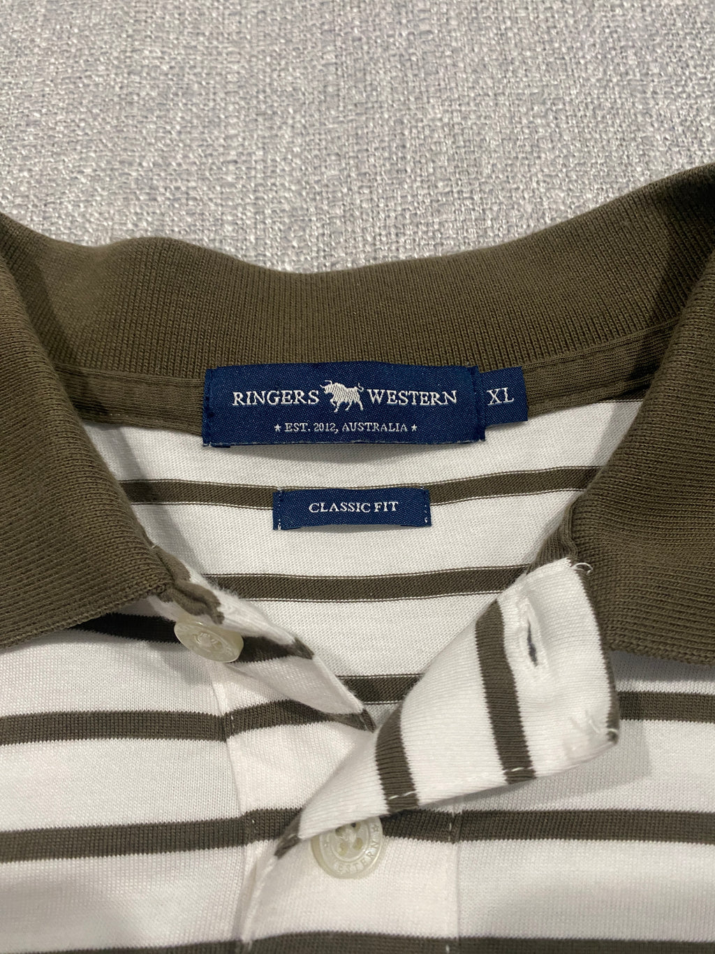 Ringers Western Classic Fit Striped Polo Shirt