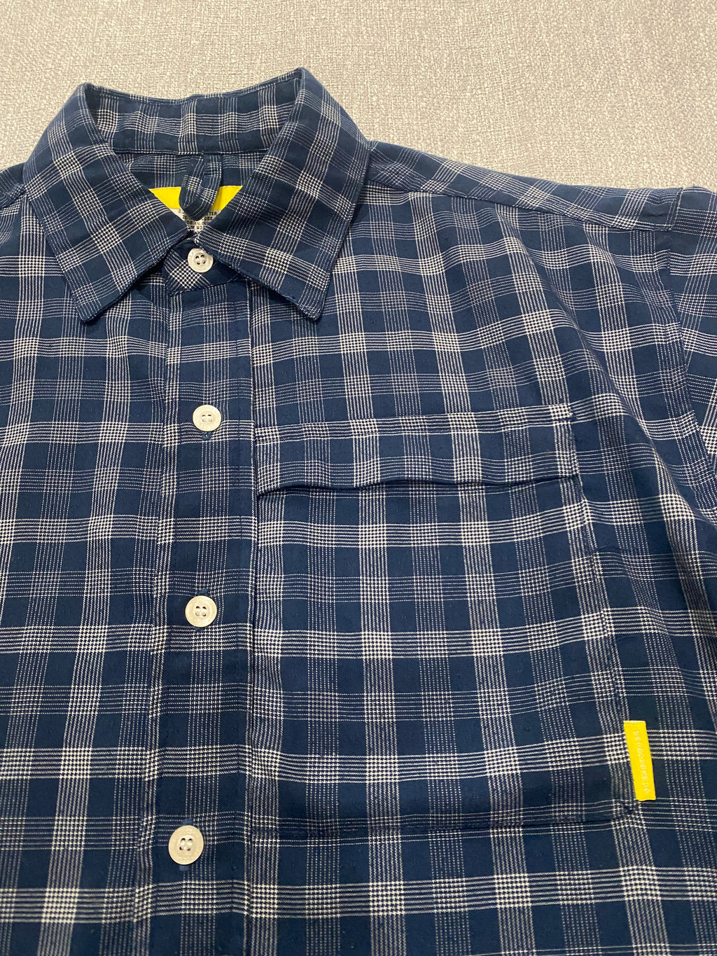 DC Shoes Mens Blue Plaid S/S Shirt