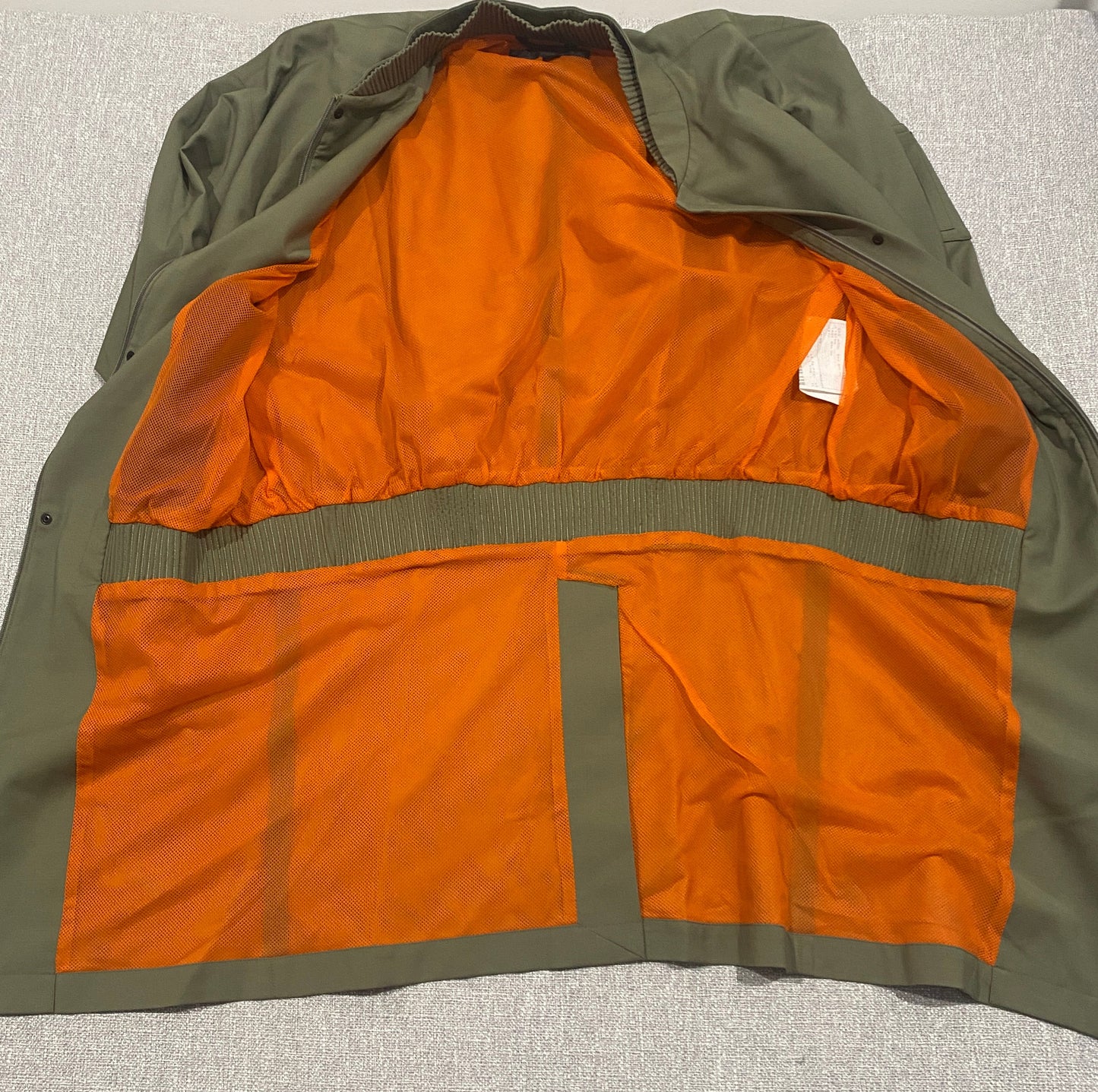 Calvin Klein Collection Jacket Mens 48 (L/XL) Olive Green Bomber Italy Designer