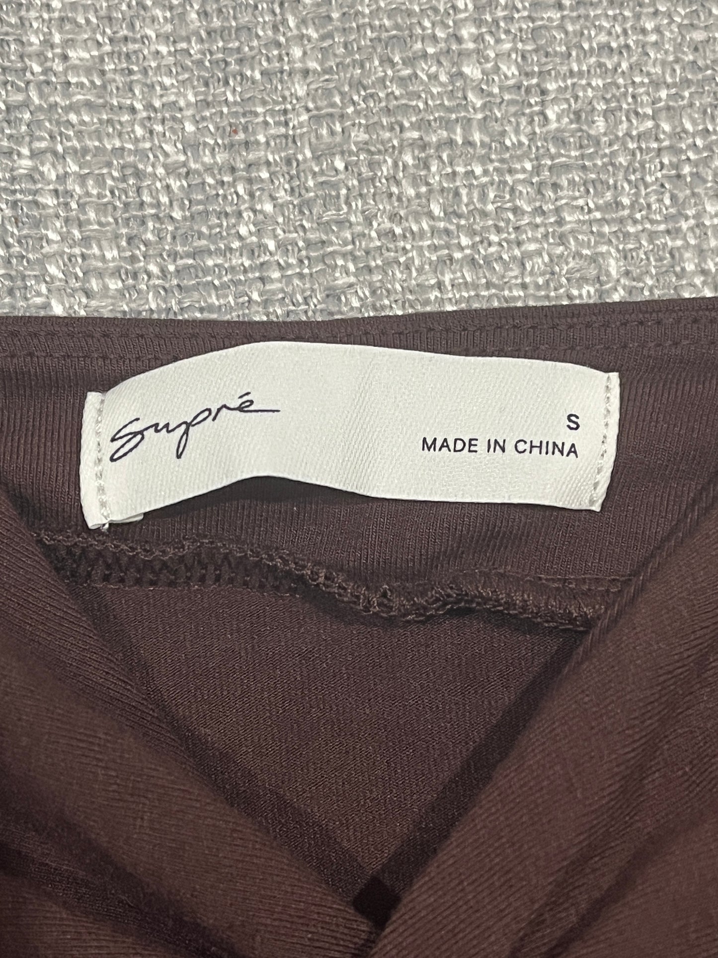 Supre Womens Brown Halter Crop Top Size Small