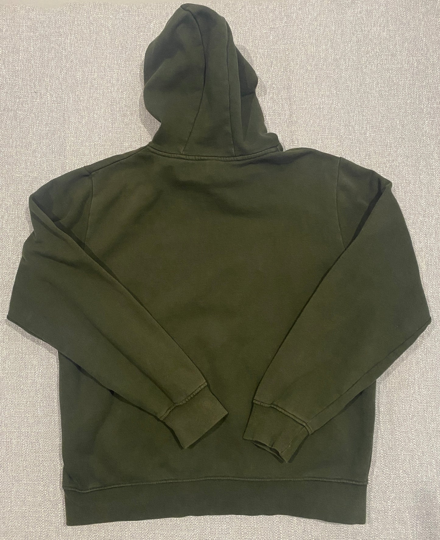 Ellesse Logo Hoodie Men’s XL Olive Green Pullover Fleece Sweatshirt