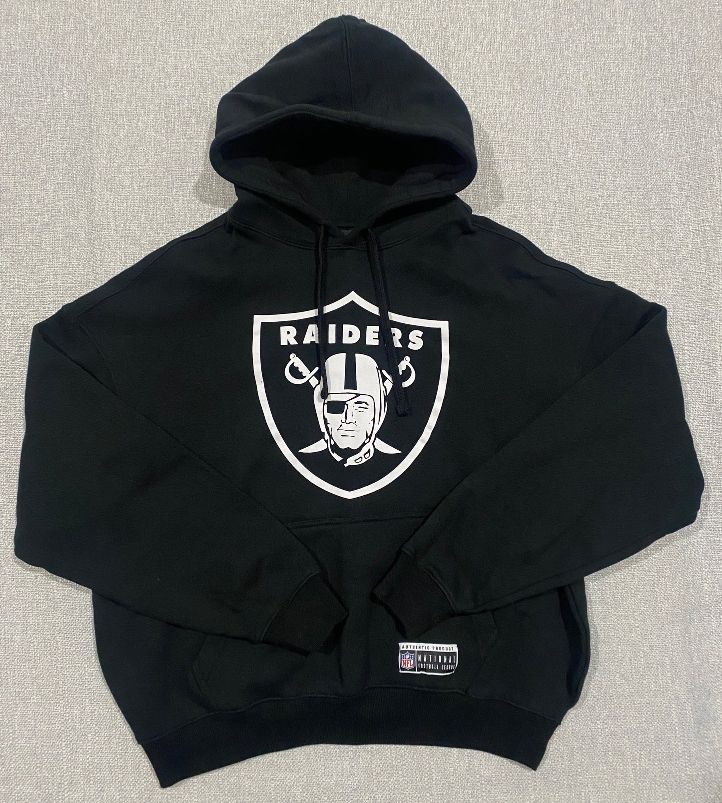 NFL Las Vegas Raiders Hoodie Black Pullover Men’s Size S