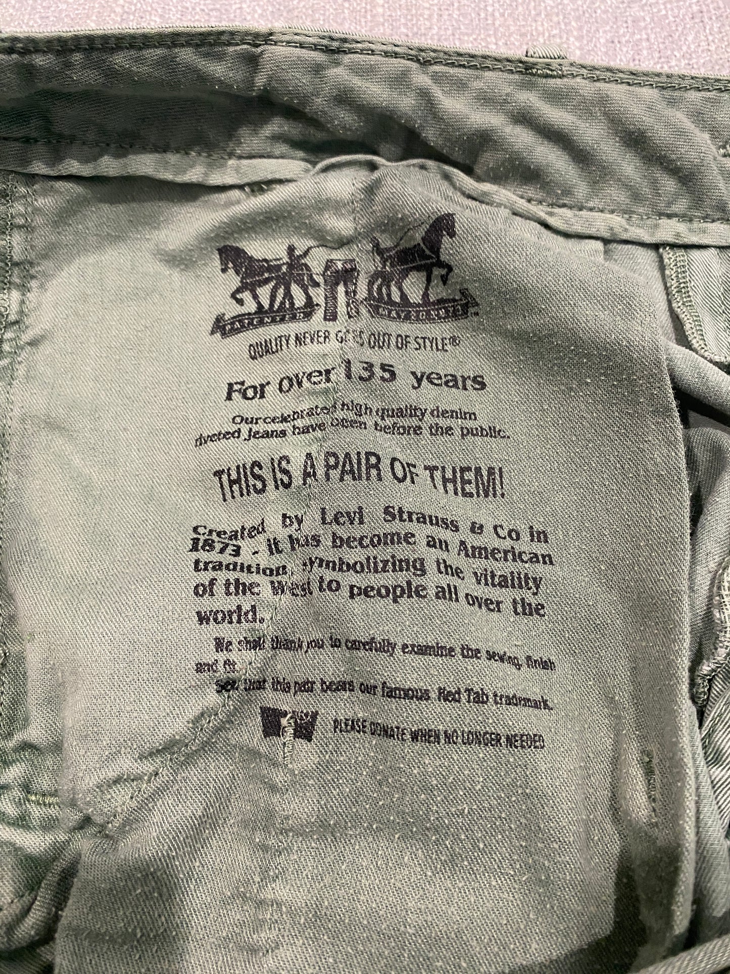 Y2K Levi’s Minimal Streetwear Pants 33 Inch