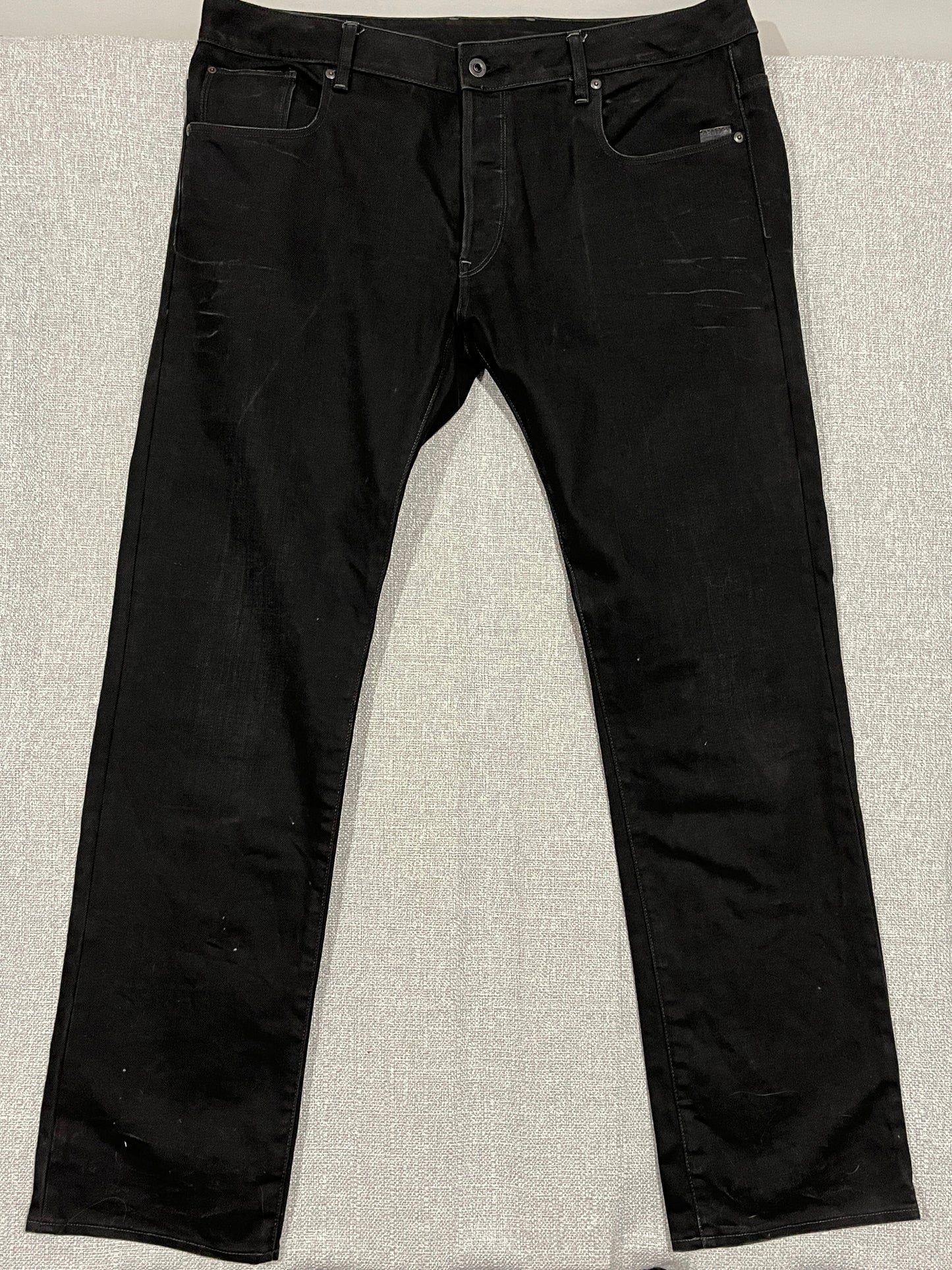 G-Star RAW ATTACC Straight Jeans Men’s W40 L34 Black Denim