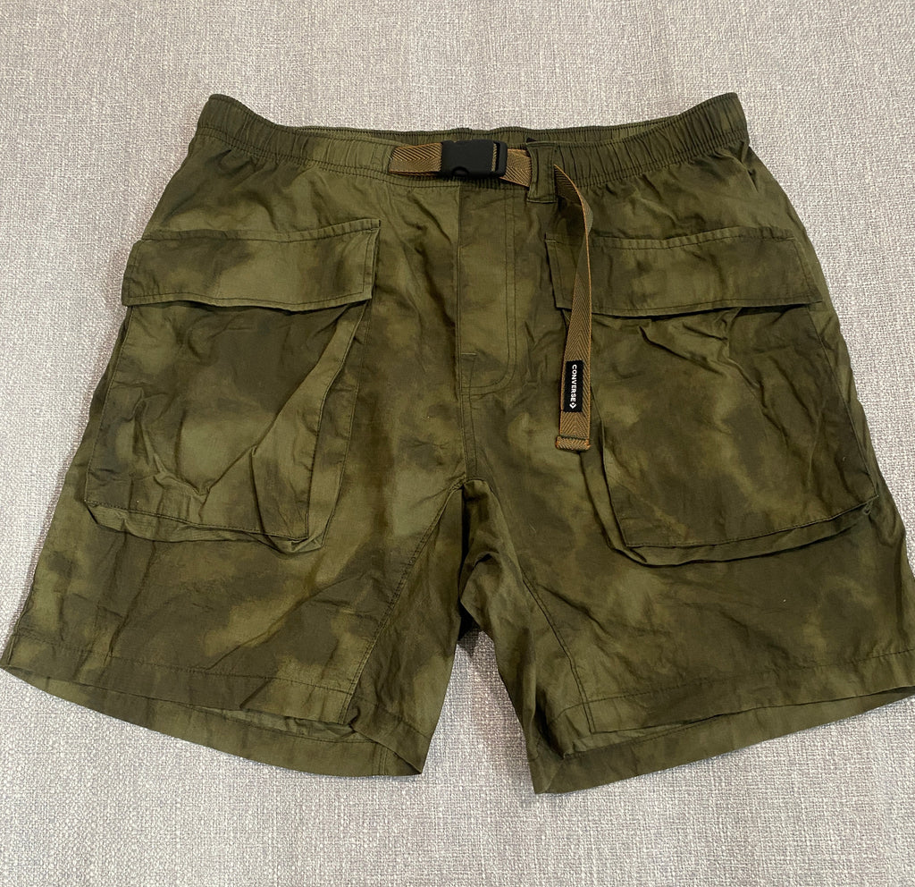 Converse Men's Cargo Shorts in Olive Green