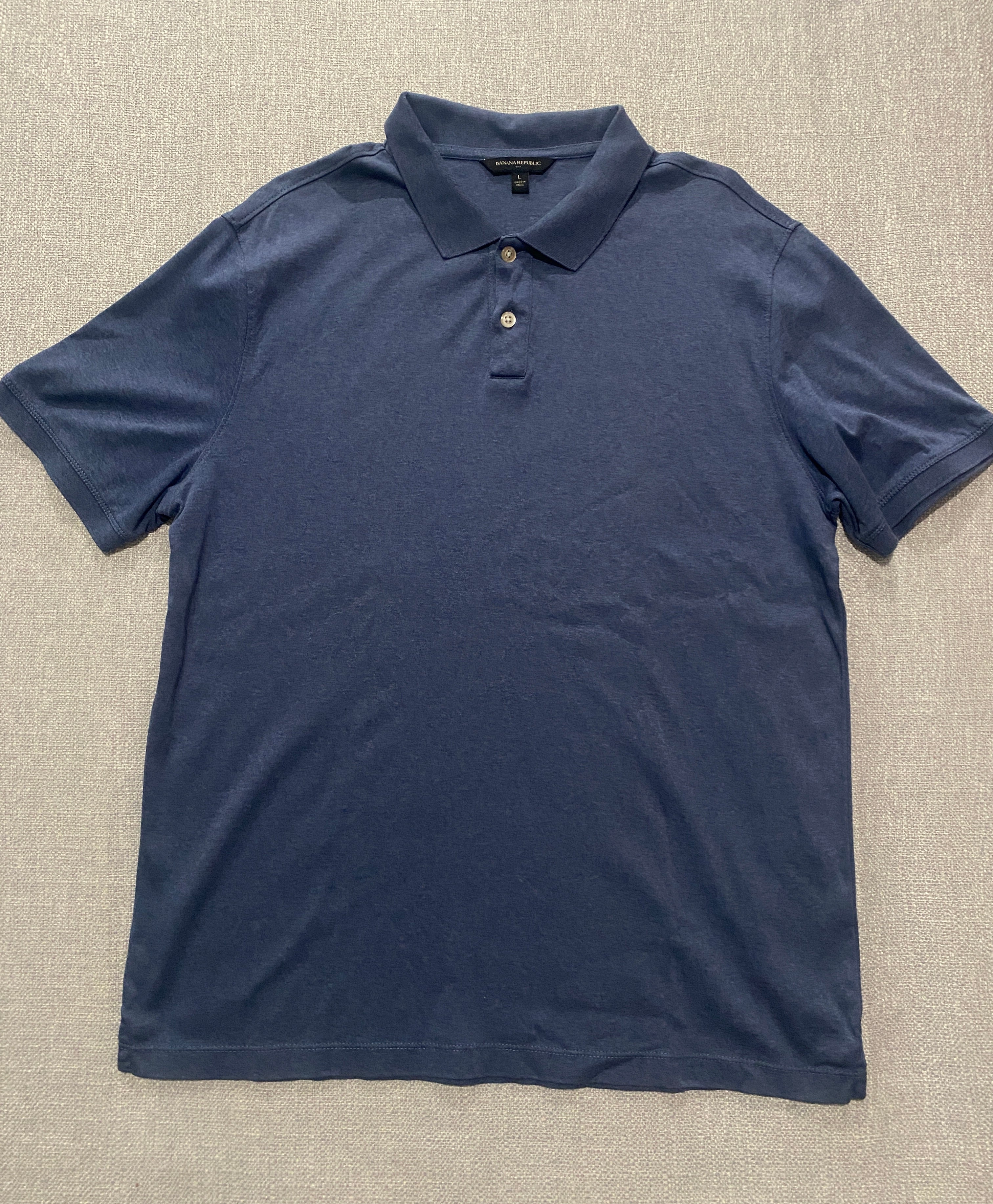 Banana Republic Mens Blue Polo Shirt