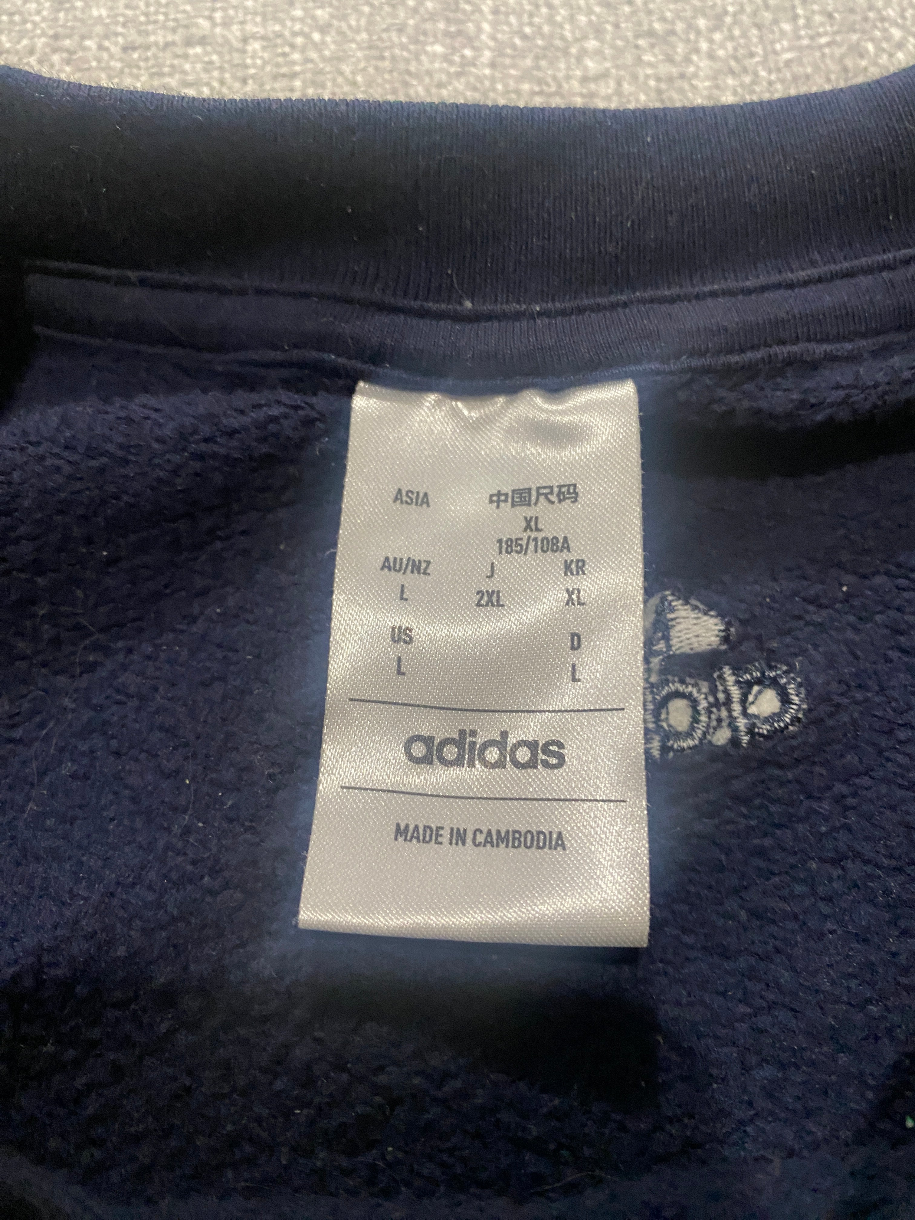 Adidas Navy Blue Logo Sweatshirt
