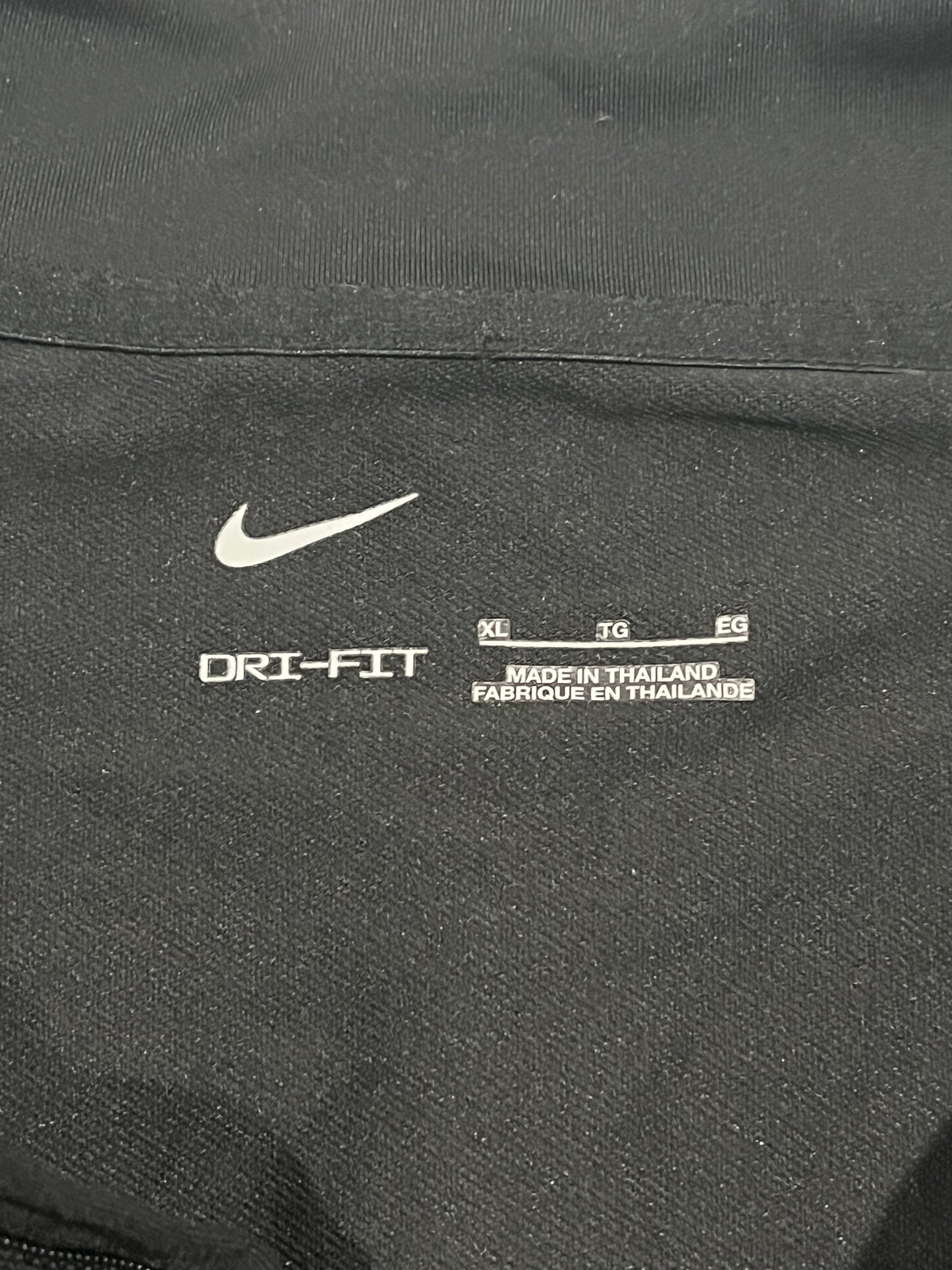 Nike Chelsea FC Dri-FIT Training Top Mens XL Black 1/4 Zip Football Long Sleeve