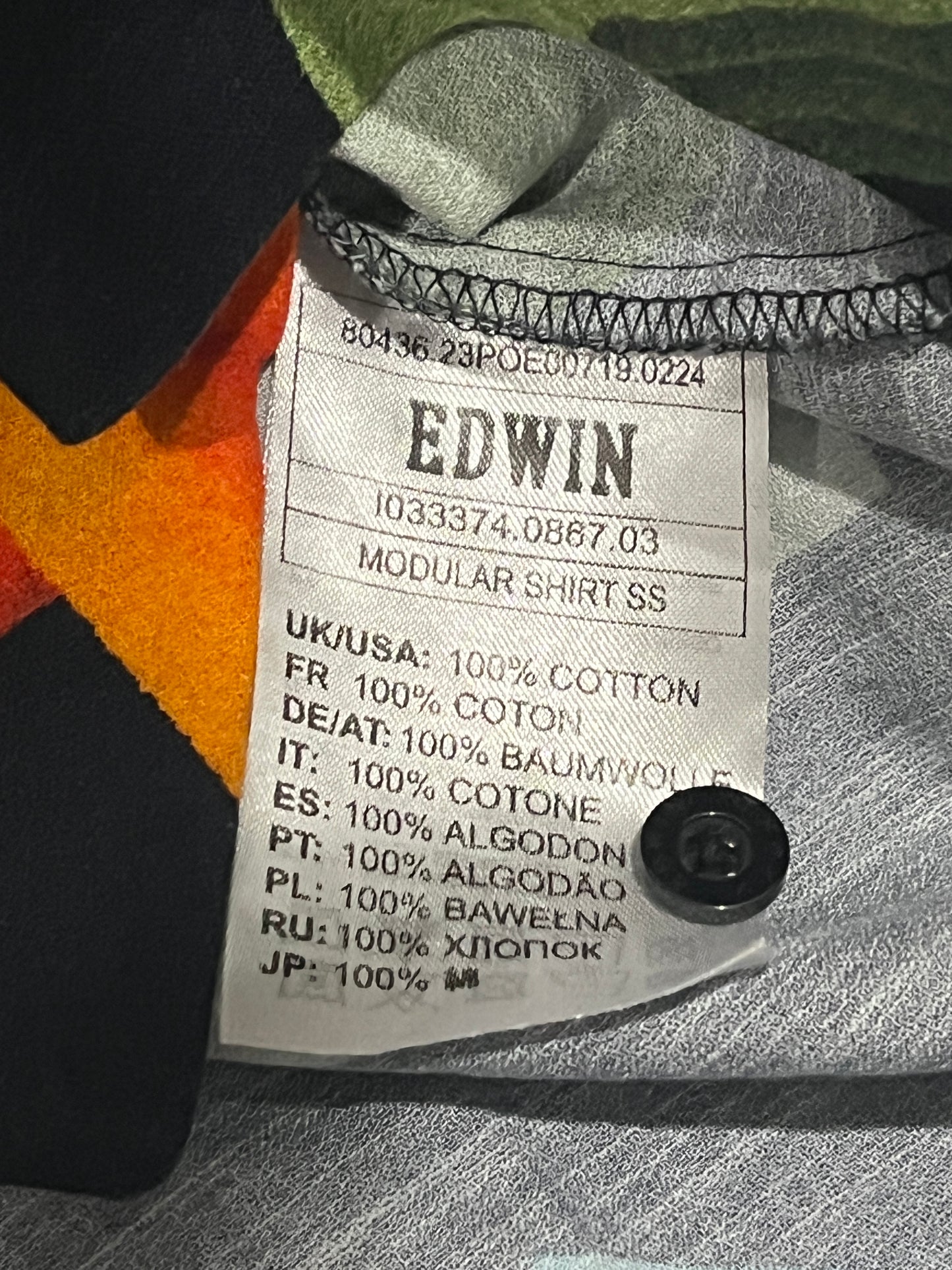 Edwin Modular Shirt SS Men’s Large Abstract Print Short Sleeve Shirt