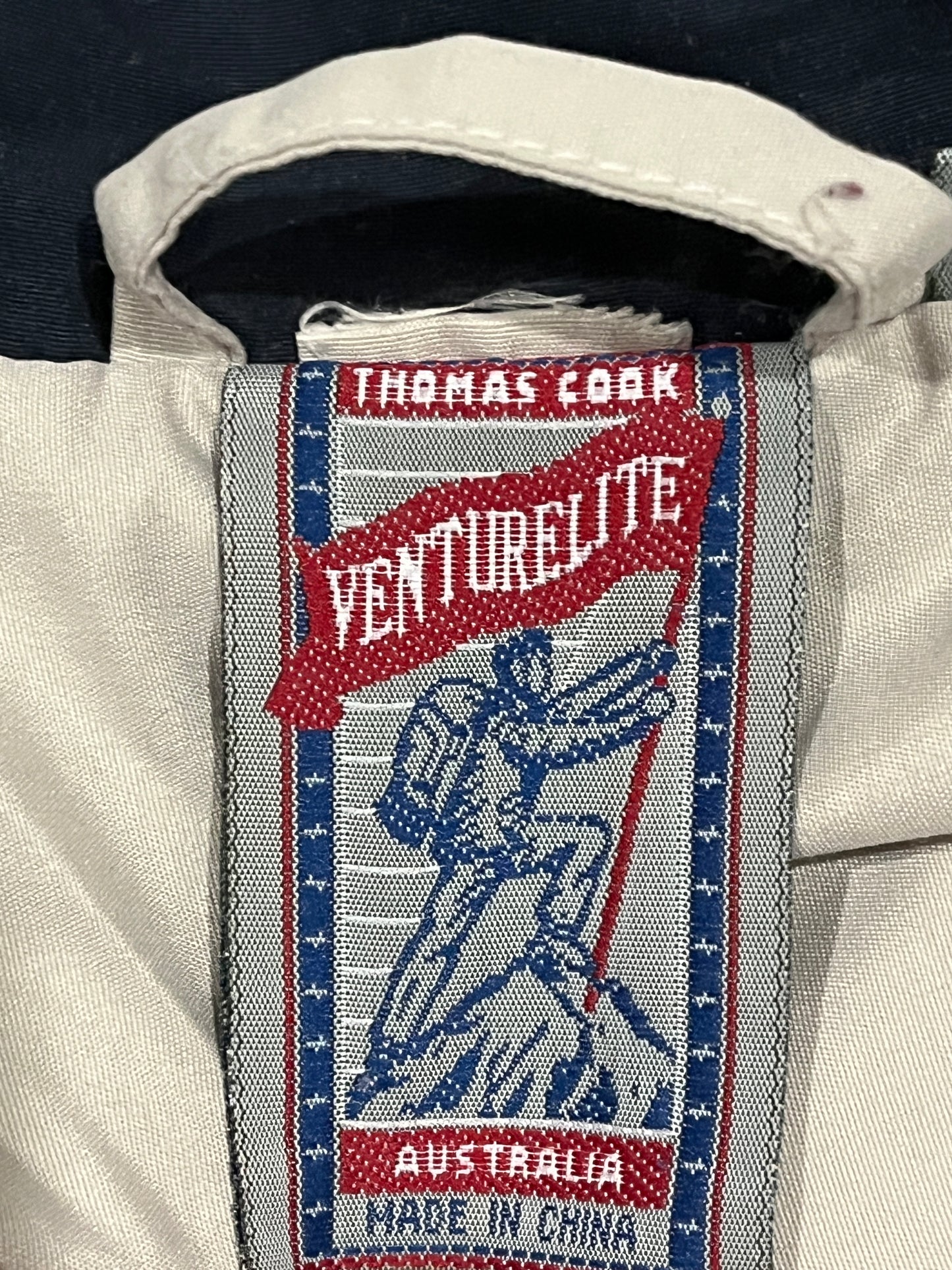 Thomas Cook VenturLite Waterproof Jacket Mens M Beige Outdoor Hiking Teflon Coat