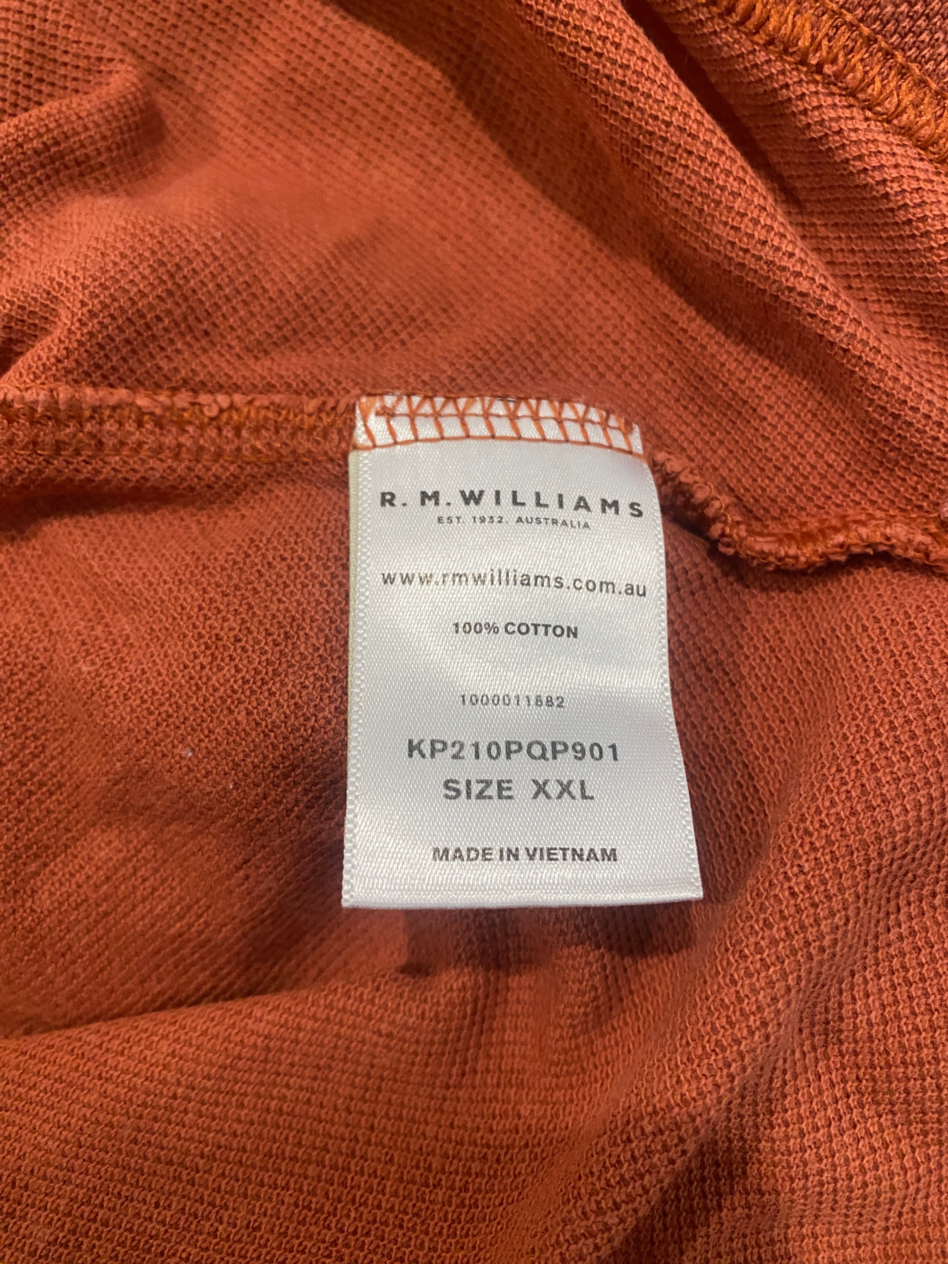 R.M Williams Rust Polo