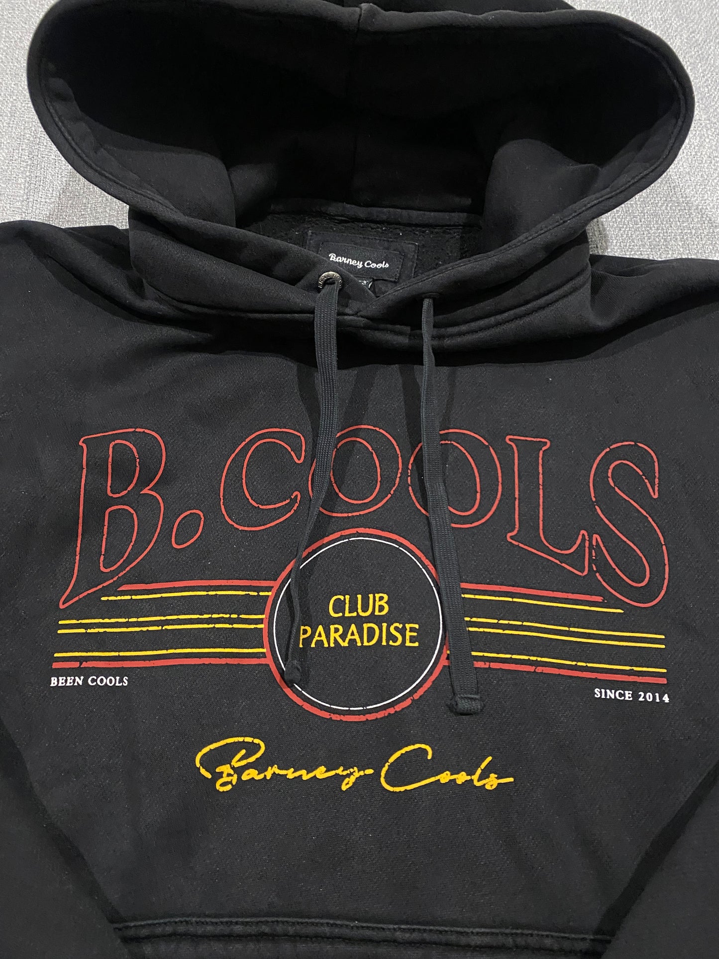 Barney Cools Club Paradise Hoodie Black Men’s Small