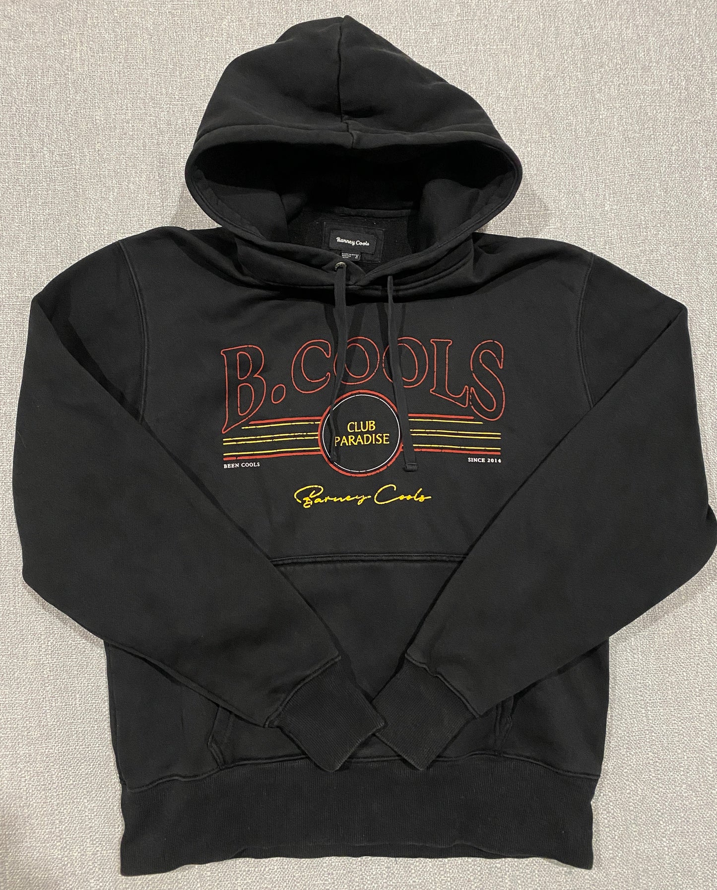 Barney Cools Club Paradise Hoodie Black Men’s Small