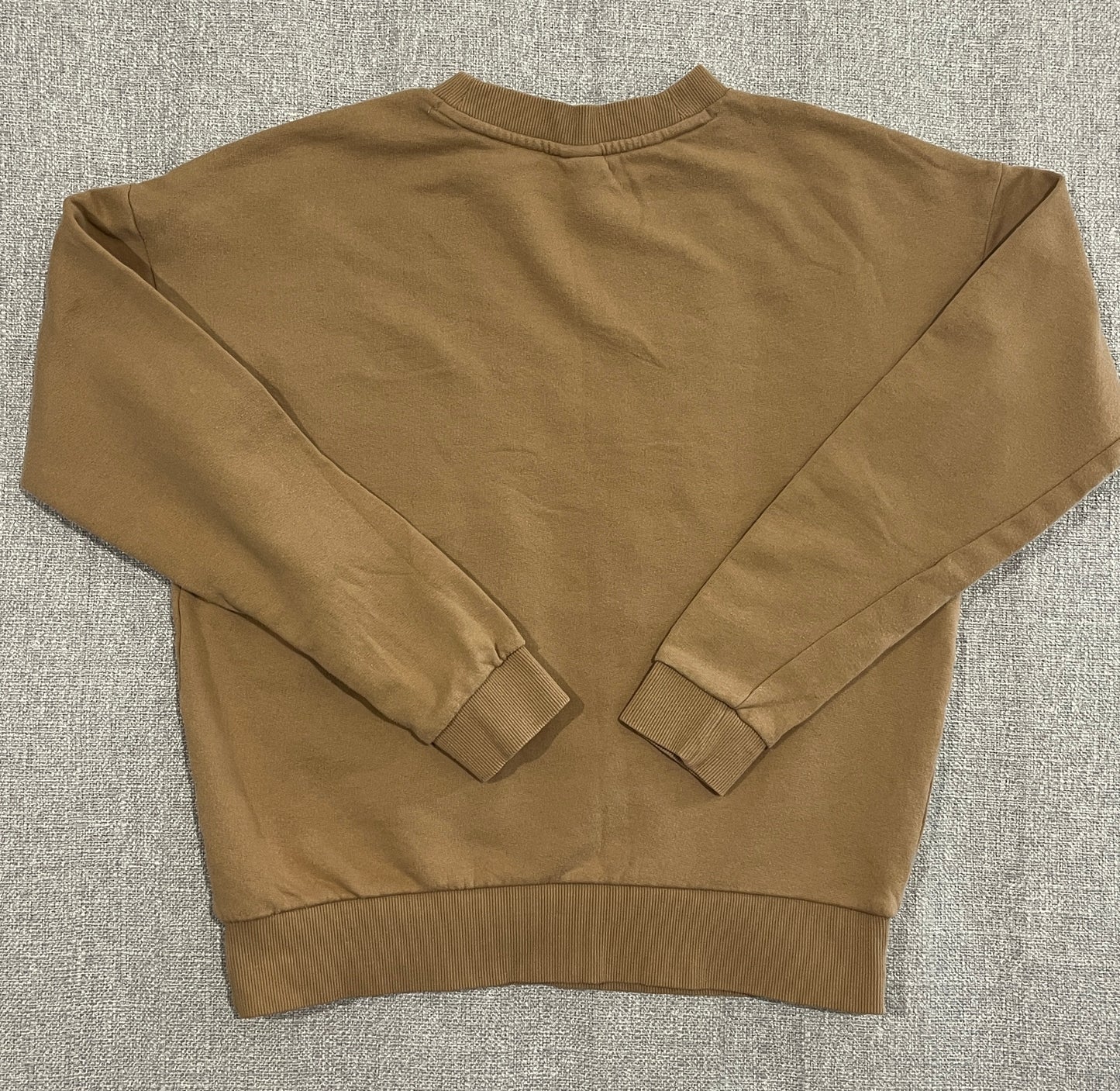 P.E Nation x H&M Sweatshirt Womens Small Beige Crew Neck Pullover Cotton Jumper