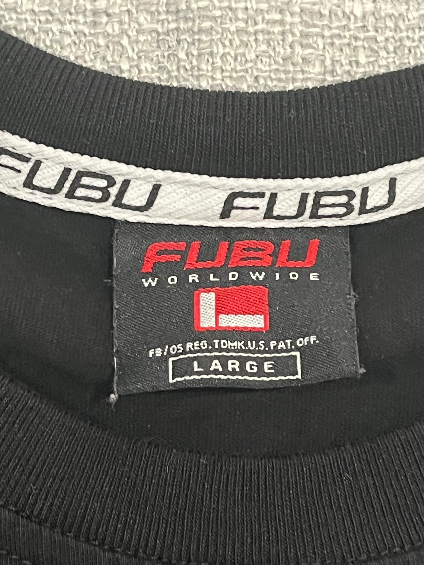 FUBU Worldwide Hustle Graphic T-Shirt Mens Large Black Streetwear Hip Hop Tee