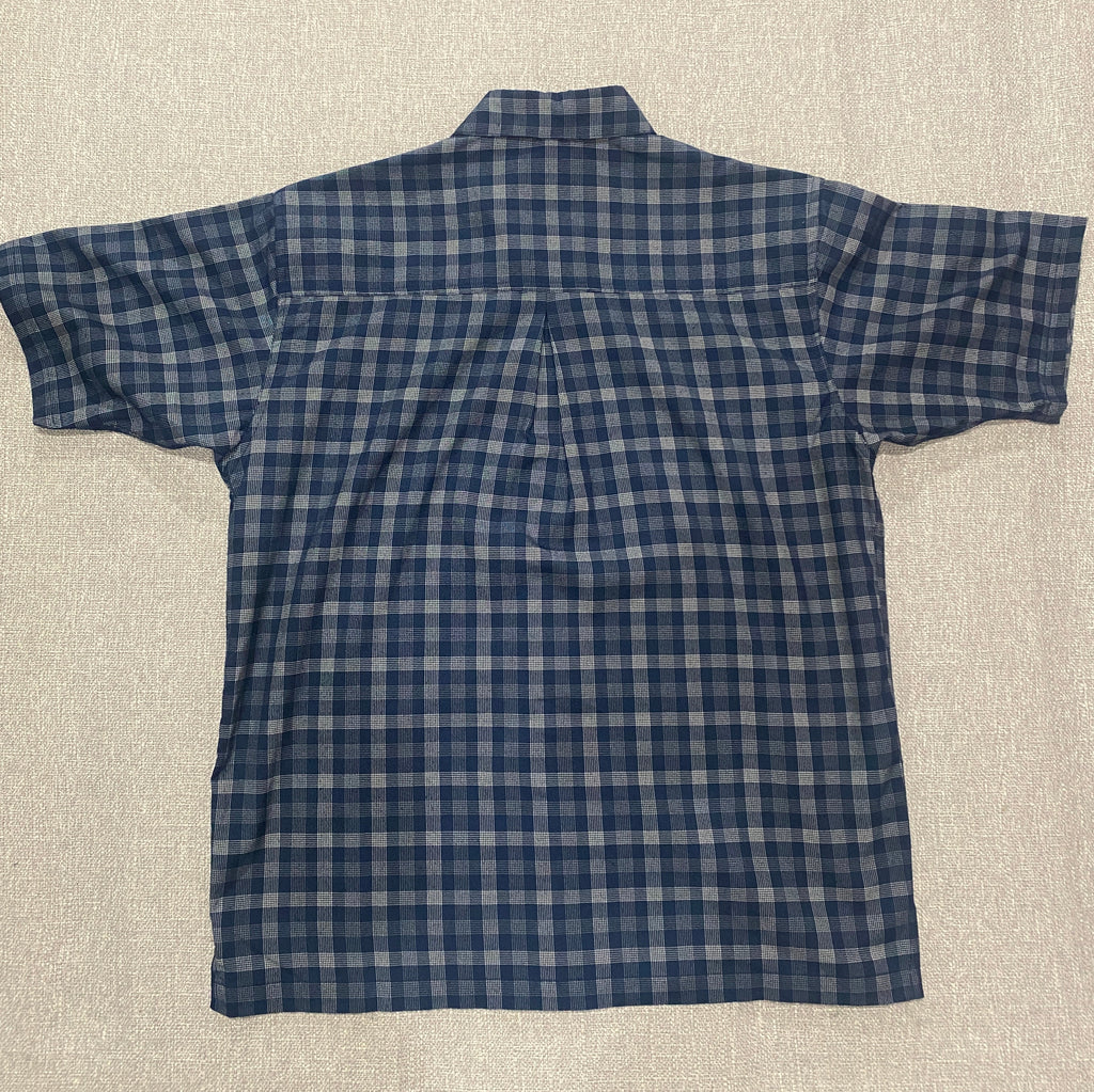 DC Shoes Mens Blue Plaid S/S Shirt