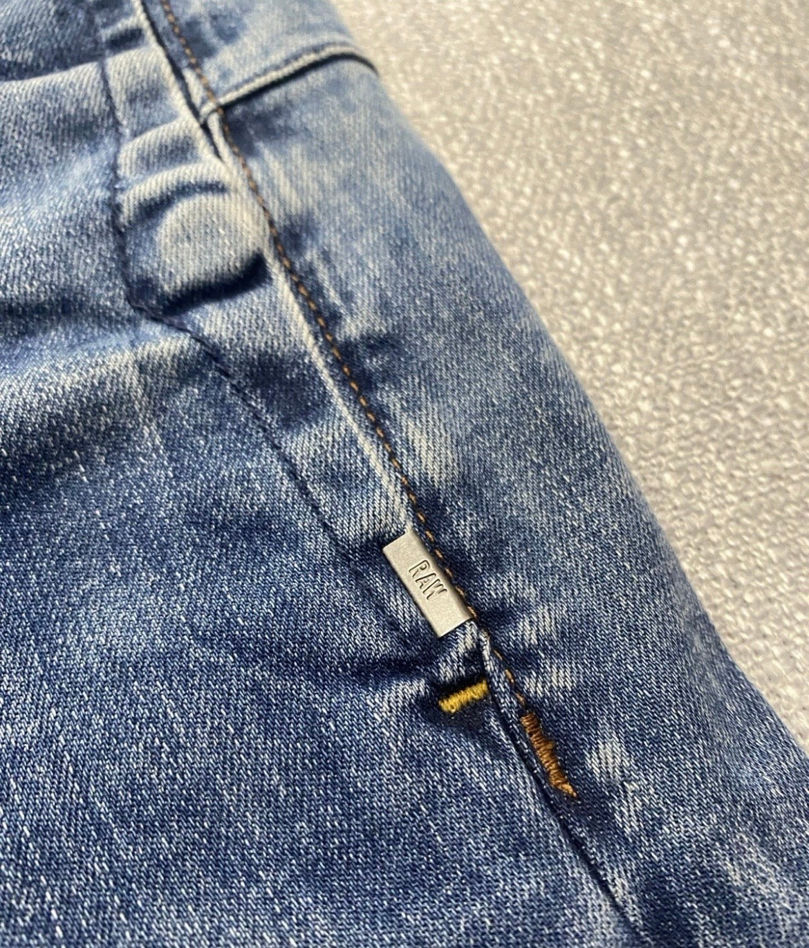G-Star RAW D-Staq 3D Slim Jeans Men’s W32 (Measures W34) Blue Stretch Denim