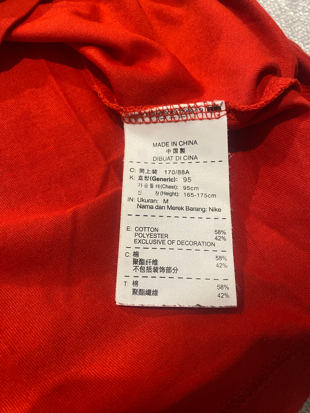 LeBron James King Superhero Nike Dri Fit Red Tee