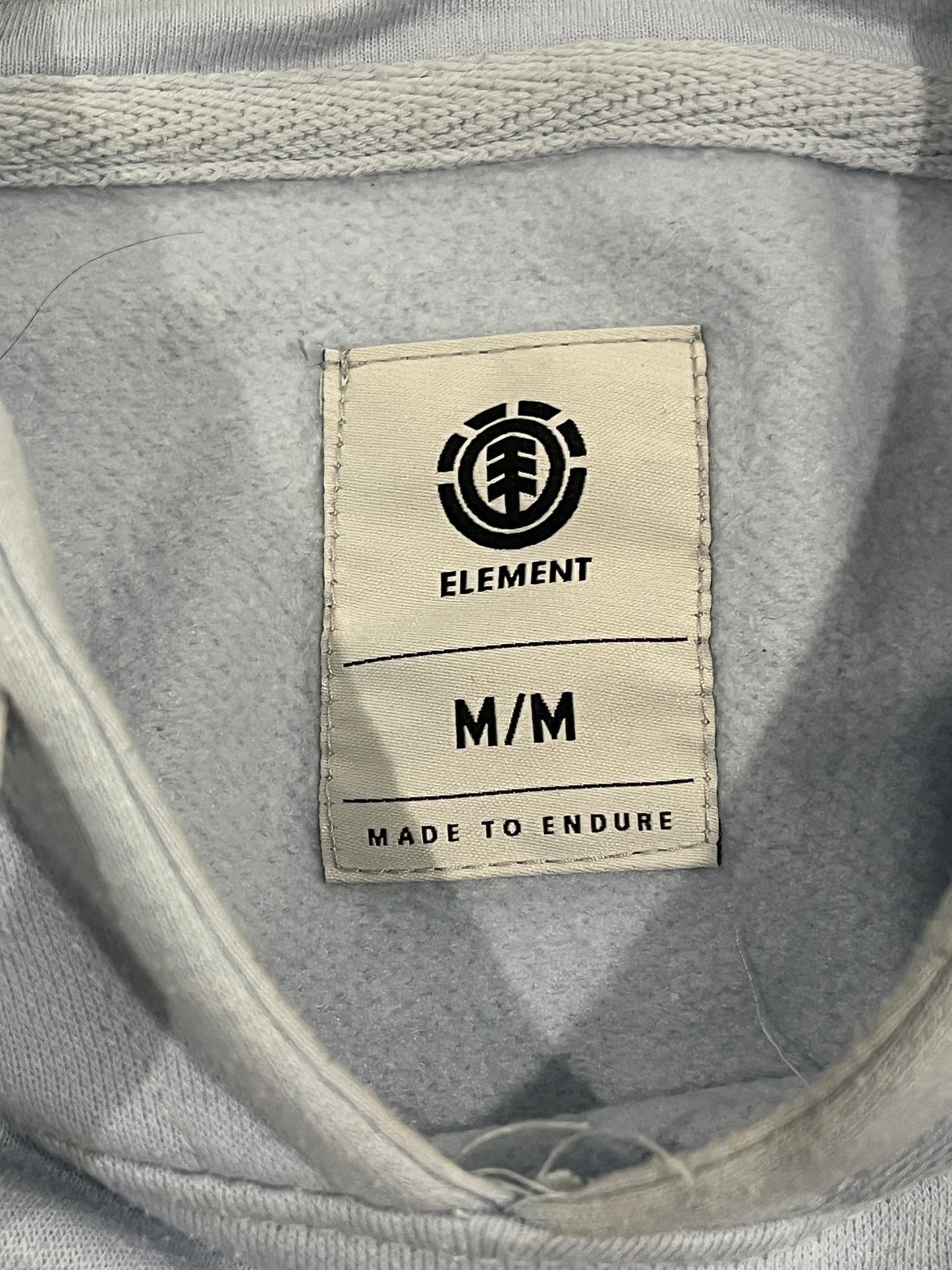 Element Mens Light Blue Hoodie - Medium