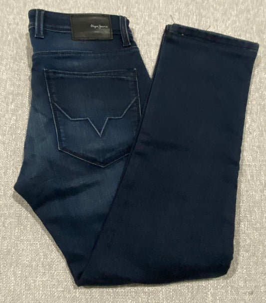 Pepe Jeans London Haley Vapour GymDigo Stretch Jeans – W30 L33 Dark Wash