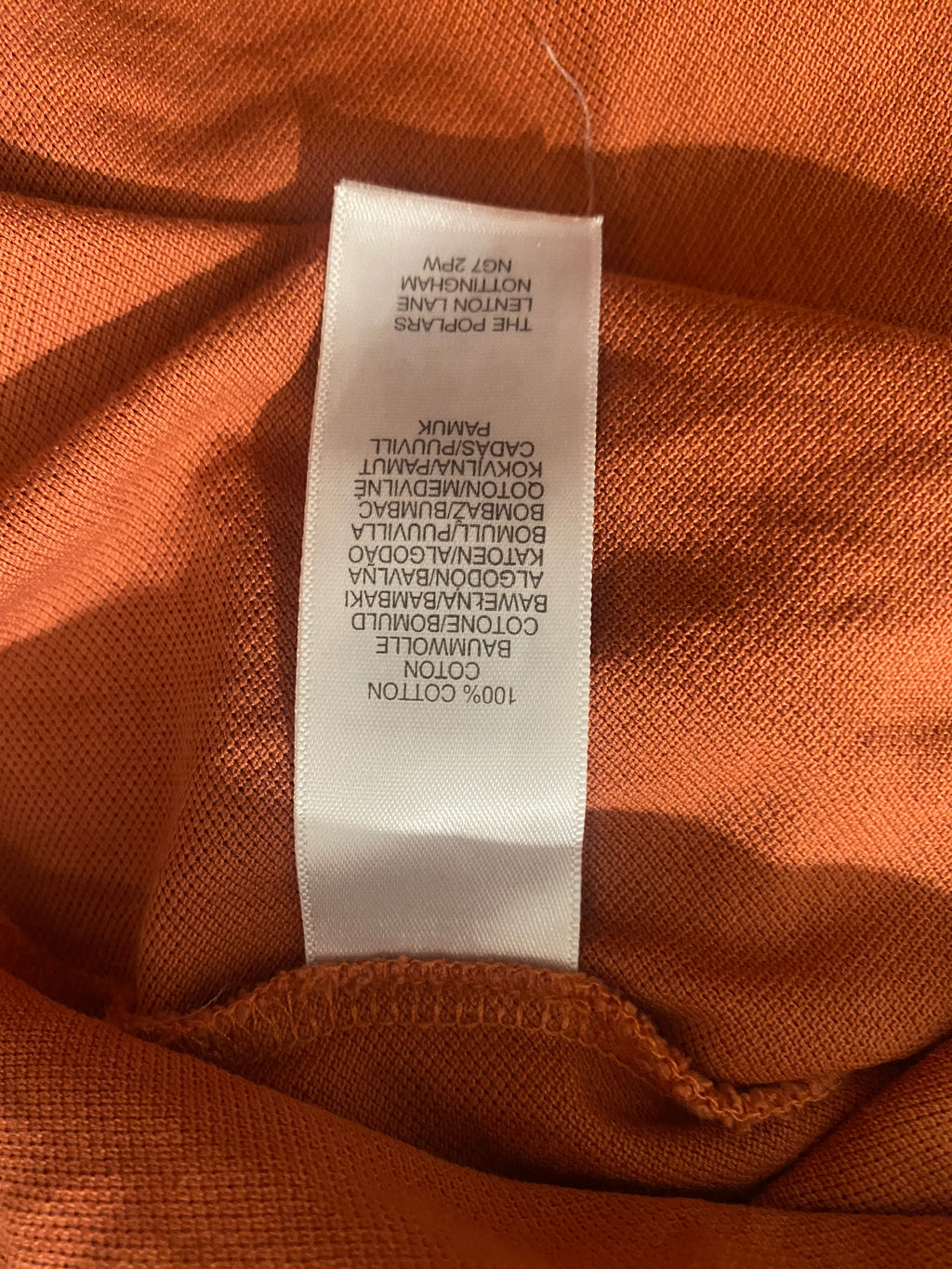 Paul Smith Men's Polo Shirt in Rust Orange