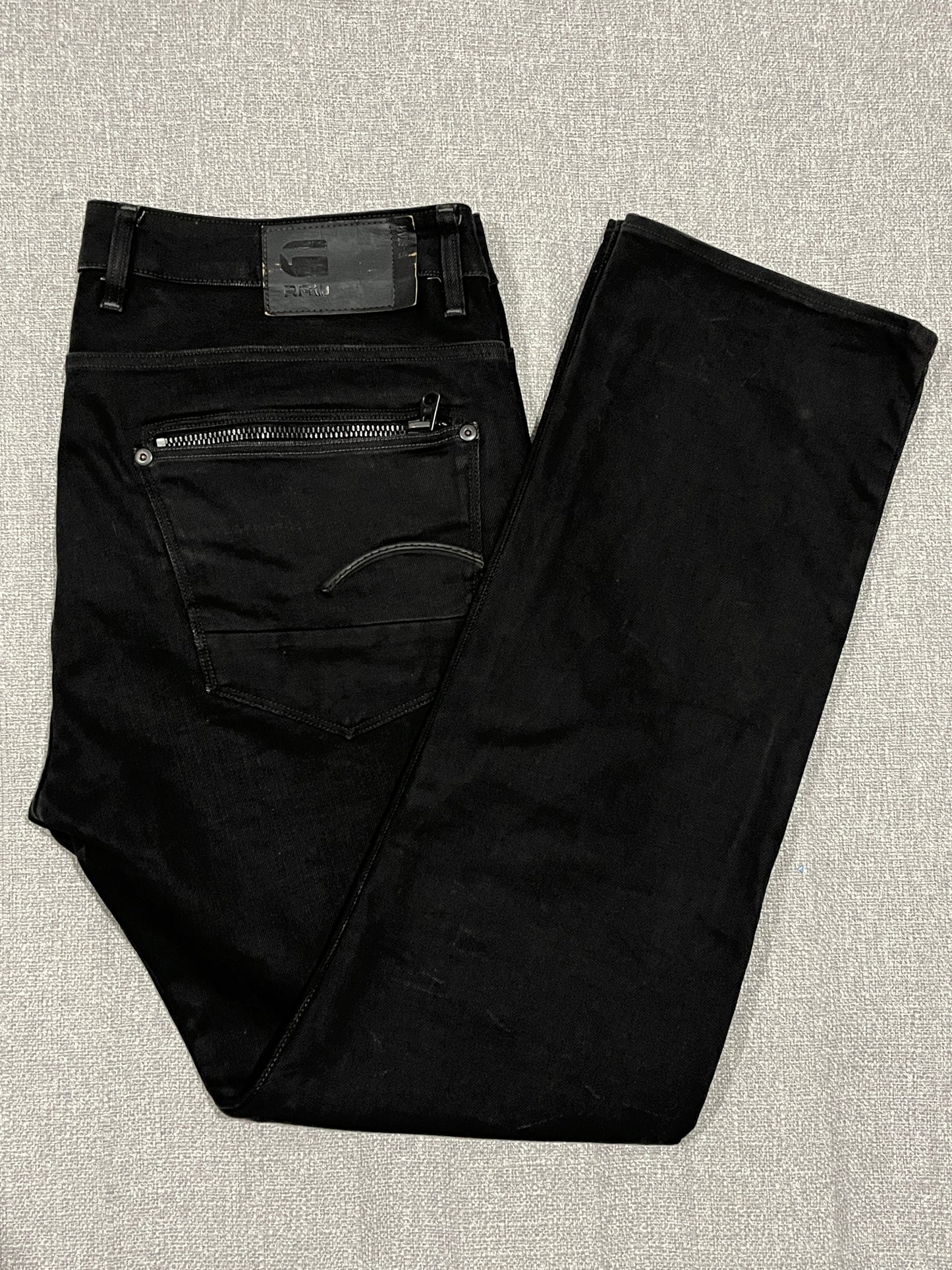 G-Star RAW ATTACC Straight Jeans Men’s W40 L34 Black Denim