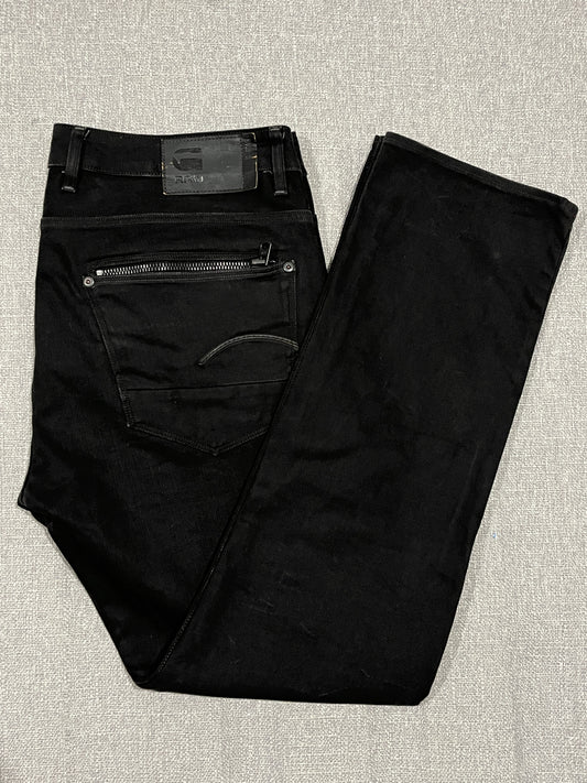 G-Star RAW ATTACC Straight Jeans Men’s W40 L34 Black Denim