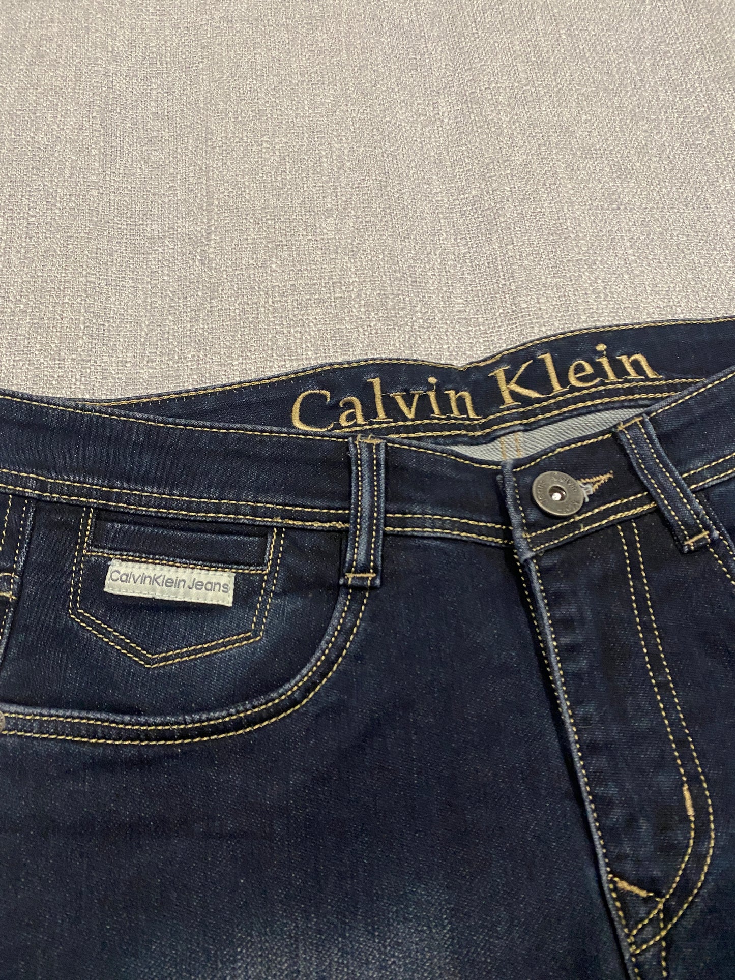 Calvin Klein Jeans Men’s 30 Dark Wash Blue Straight Leg