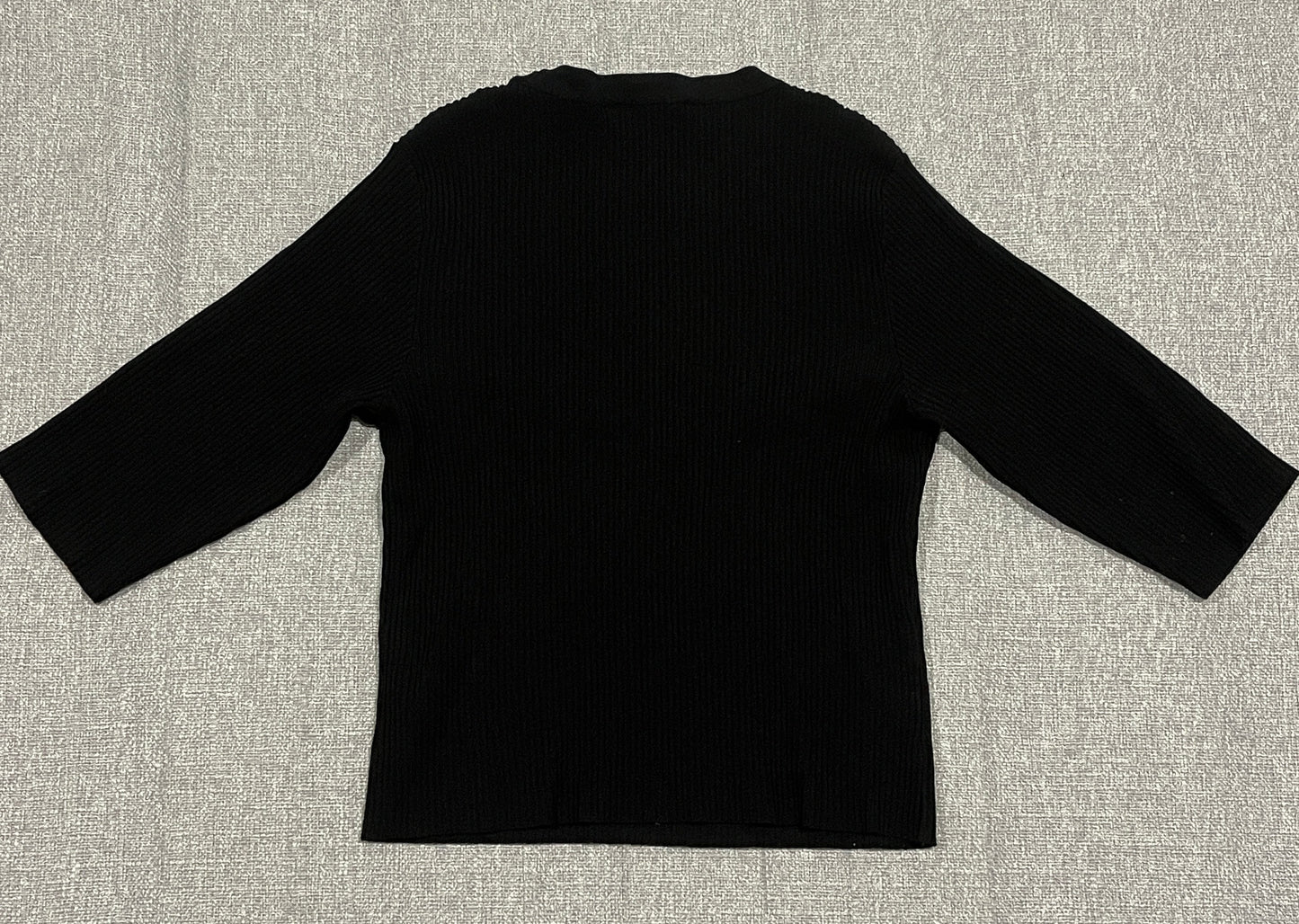 Preview Women’s Black Long Sleeve Ribbed Top size Large